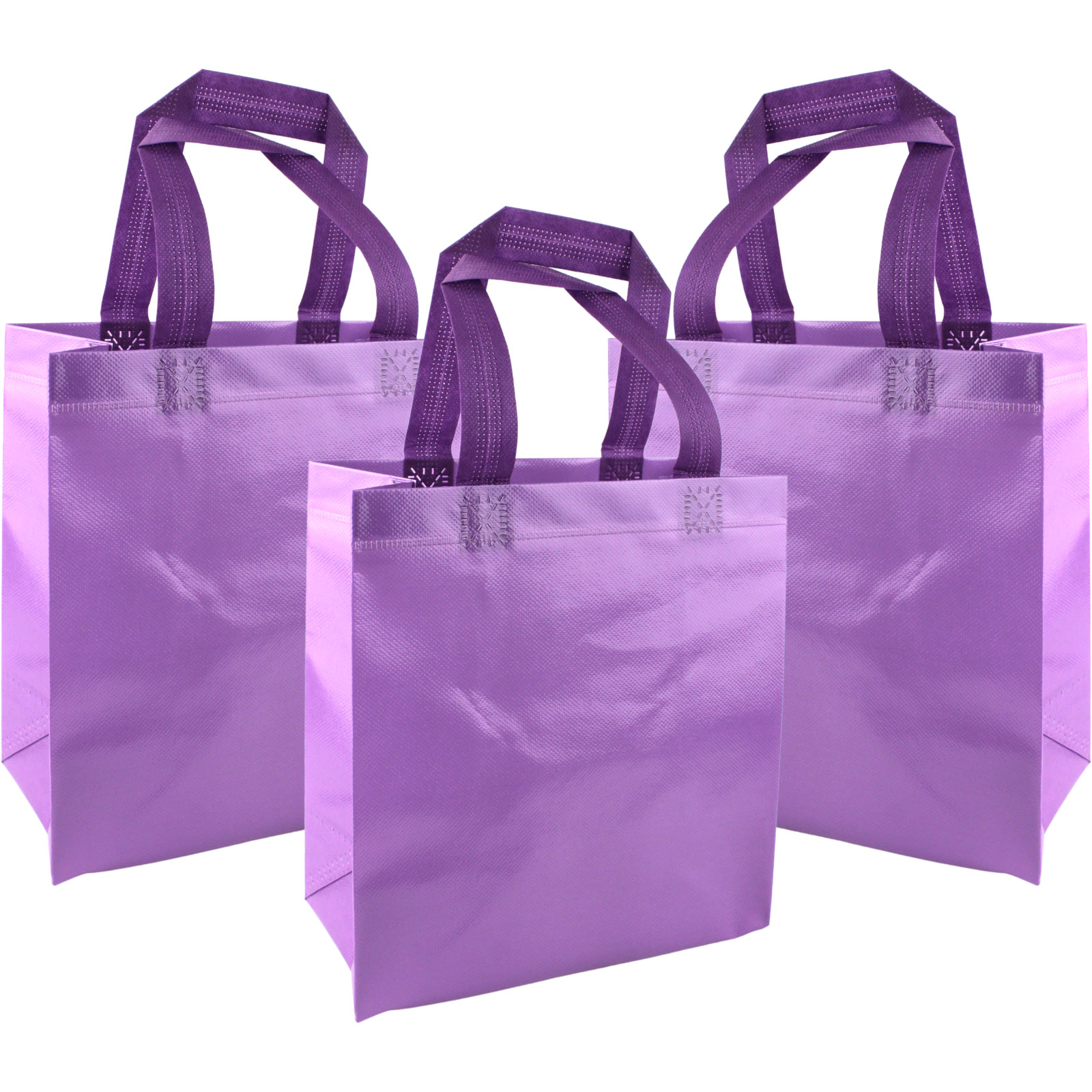 Purple Party Tote Bags (Pack of 12) 