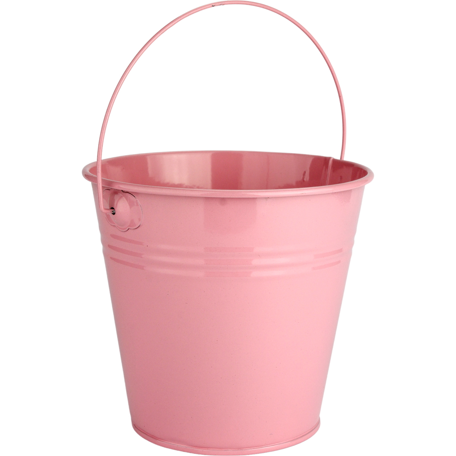 Light Pink Metal Bucket 12cm