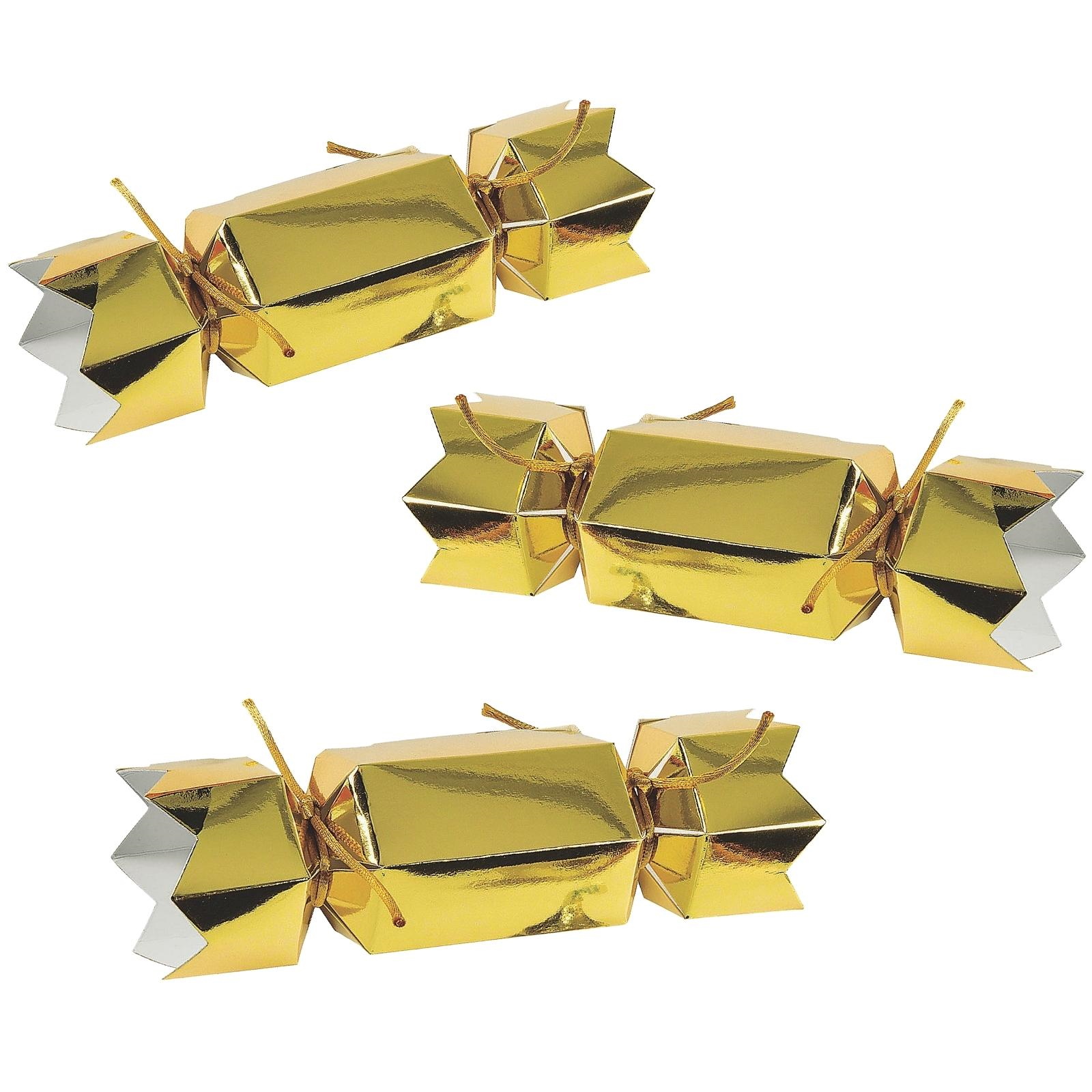 Gold Metallic Bon Bons Boxes (Pack of 12)