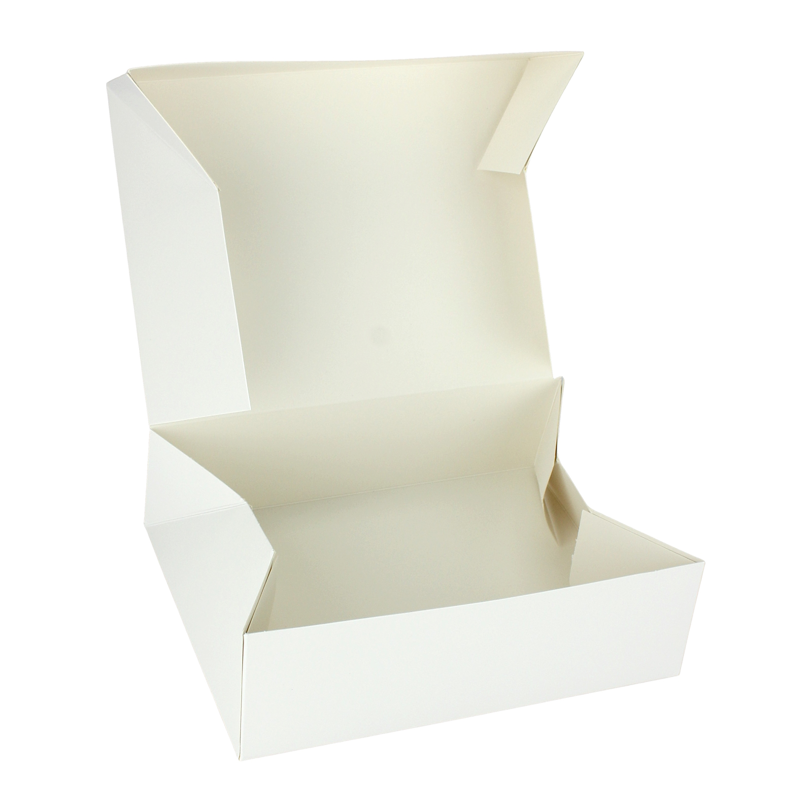 White Square Cardboard Cake Boxes 20cm x 15cm x 6cm (Pack of 2)
