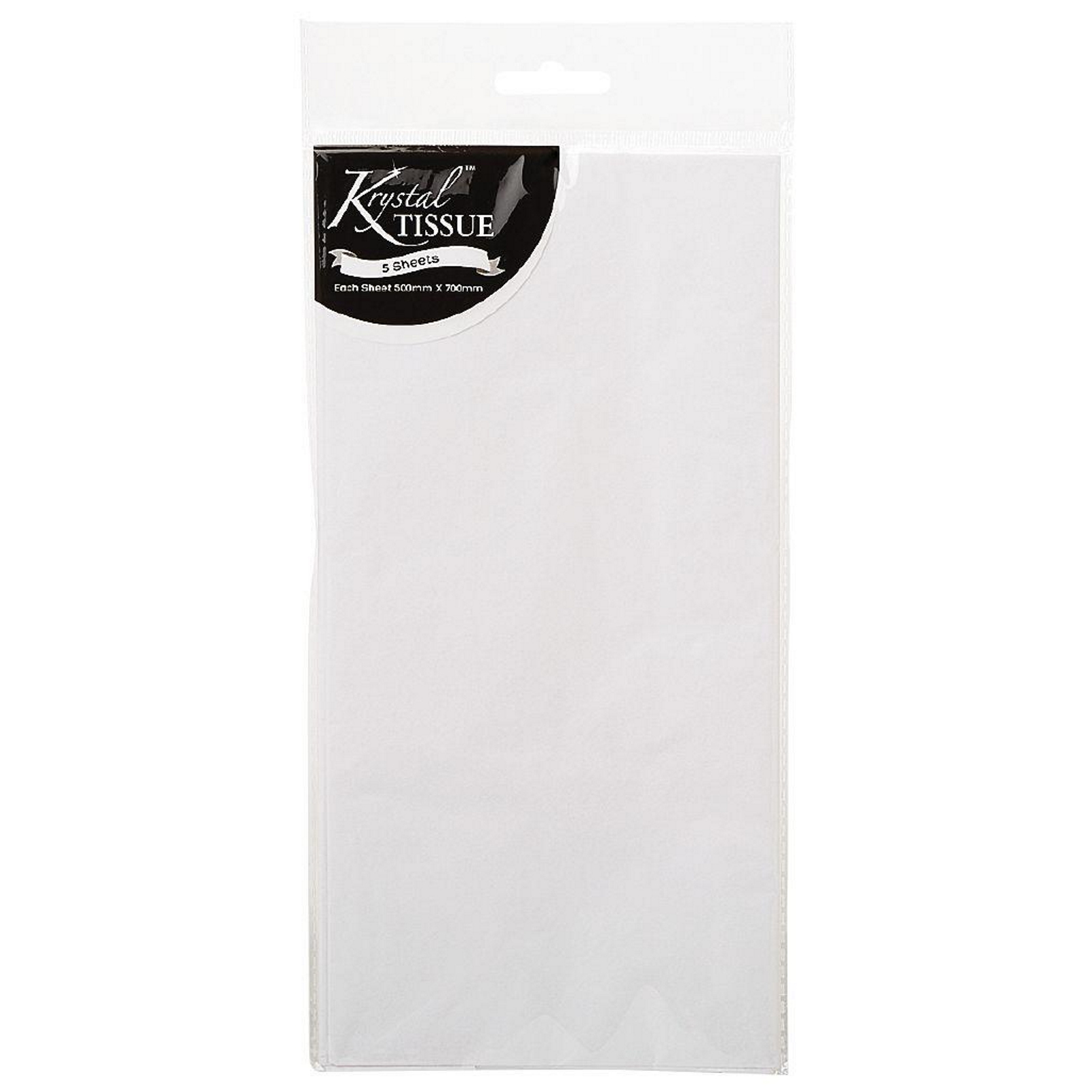 Krystal White Tissue Paper (5 Sheets)