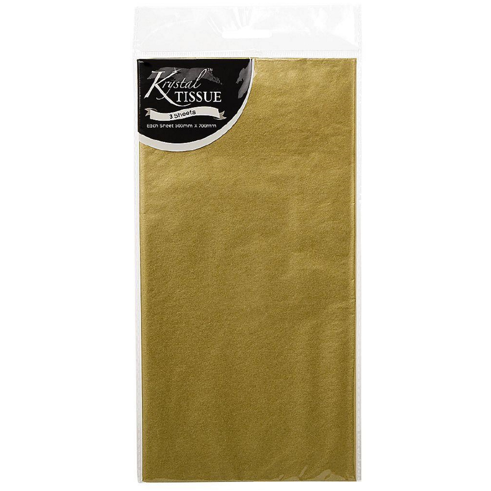 Krystal Gold Tissue Paper (3 Sheets) 
