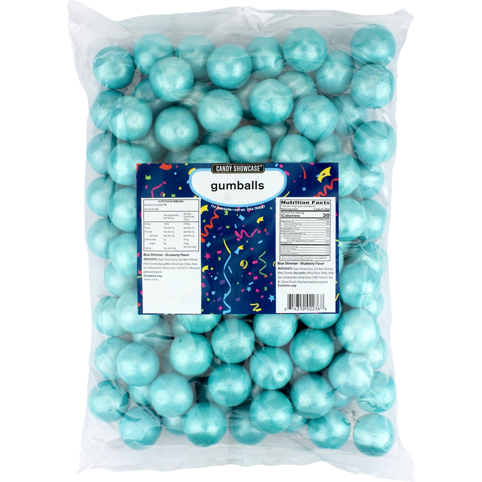 Blue Shimmer Gumballs (1kg)