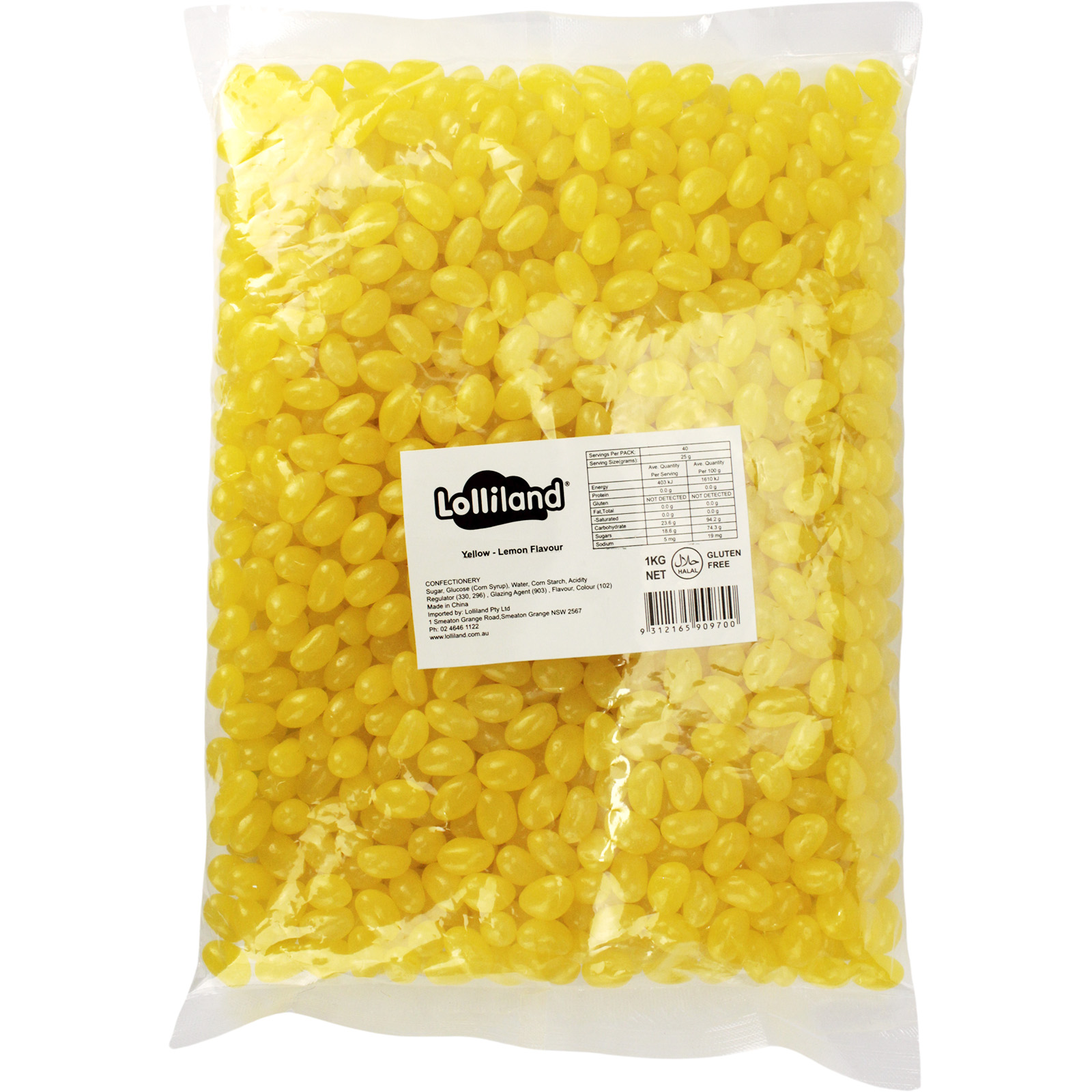 Lolliland Mini Yellow Jelly Beans (1kg)