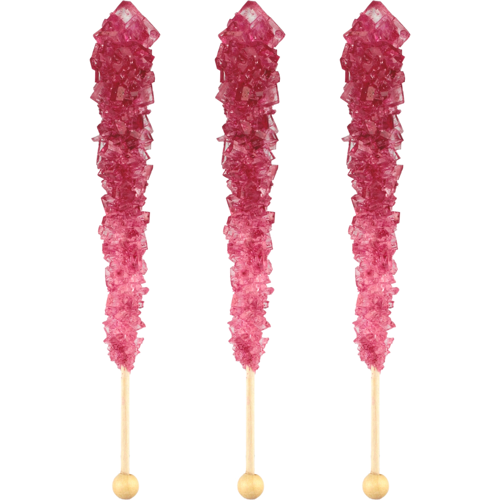 Hot Pink Crystal Lolly Sticks (Pack of 5)