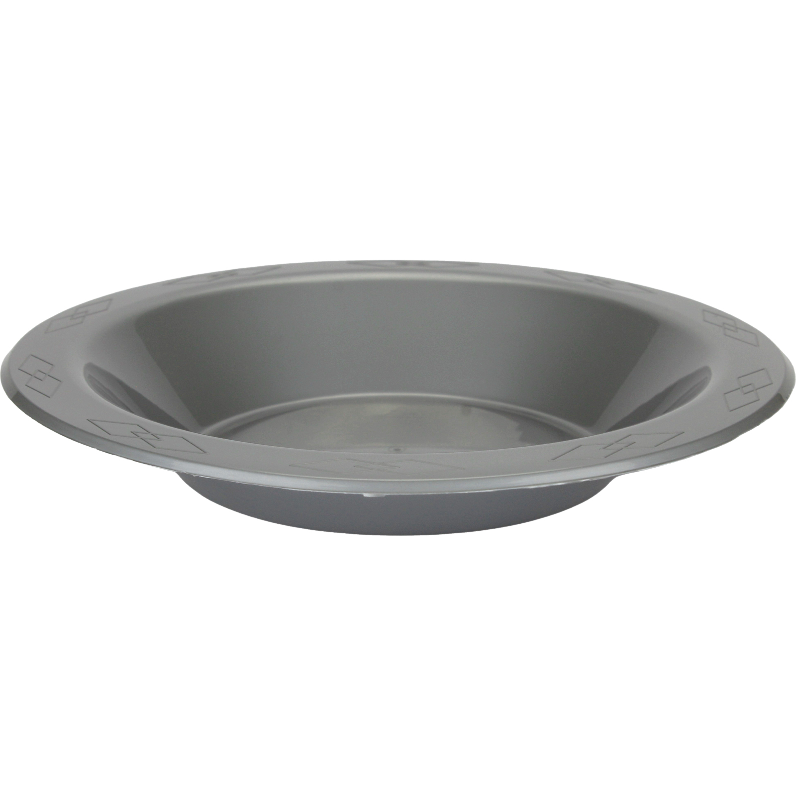 Silver 18cm Plastic Reusable Bowls (Pack of 20)
