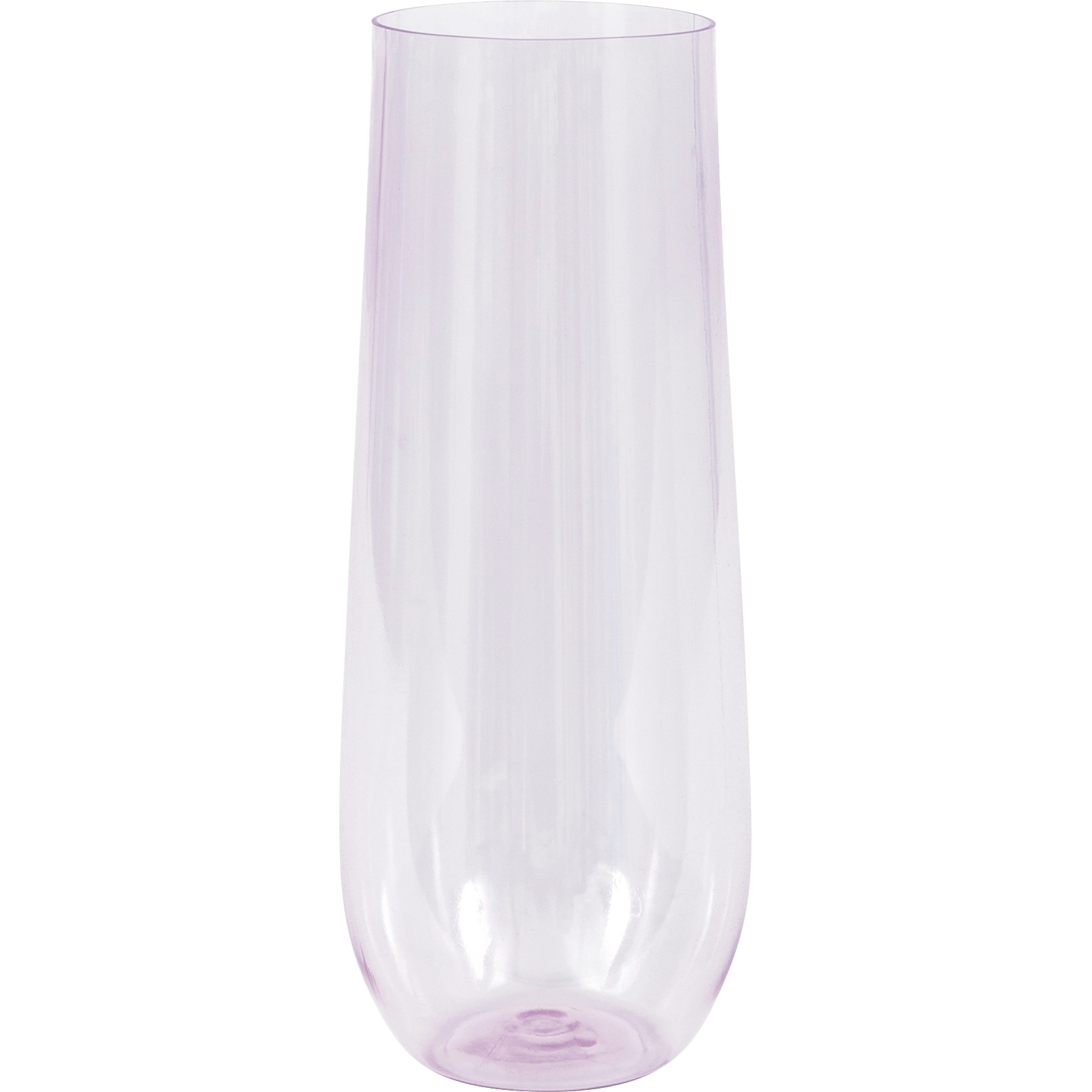 Purple Reusable Plastic Stemless Champagne Glass 266ml 