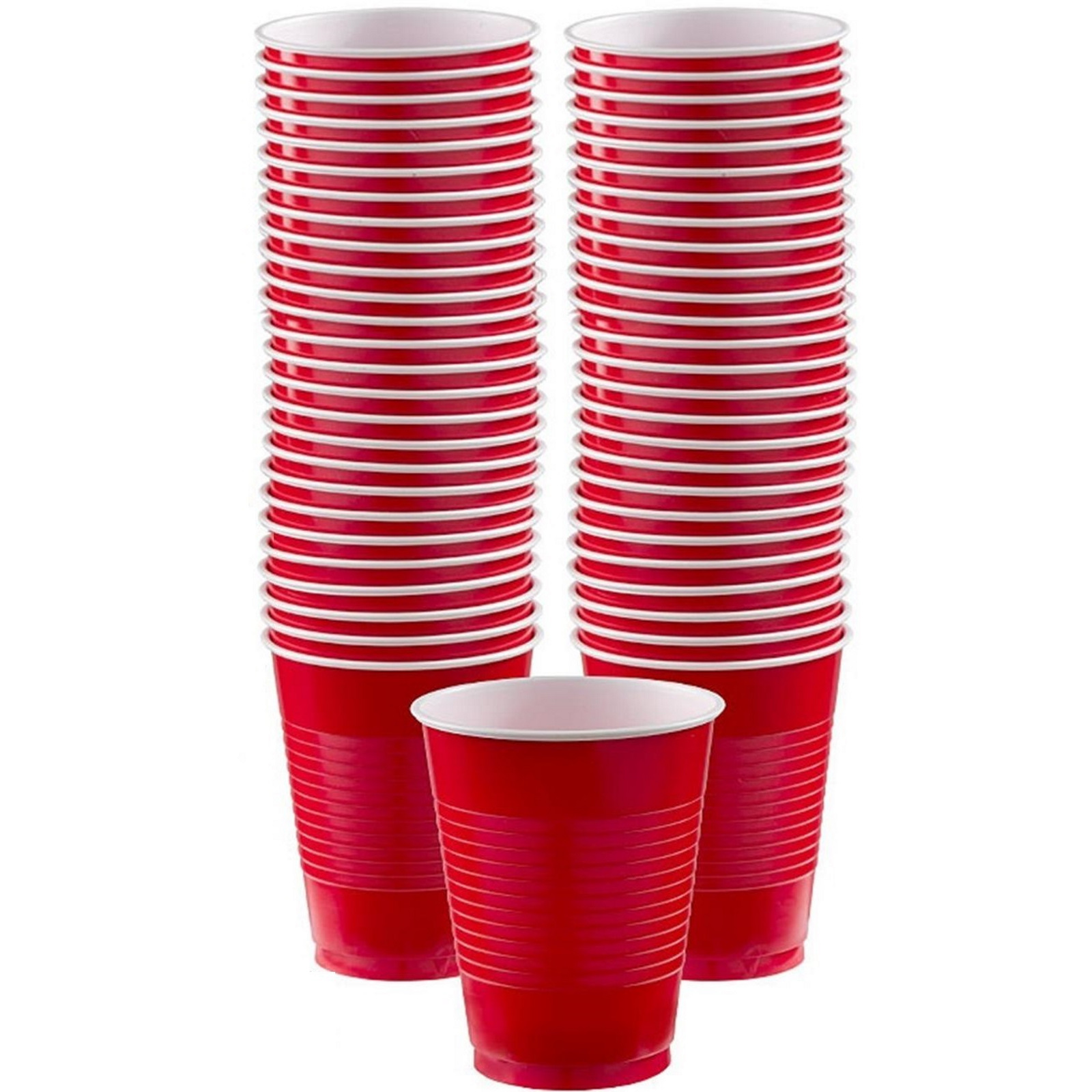 Red Plastic Cups Big Party Pack (Pack of 50)