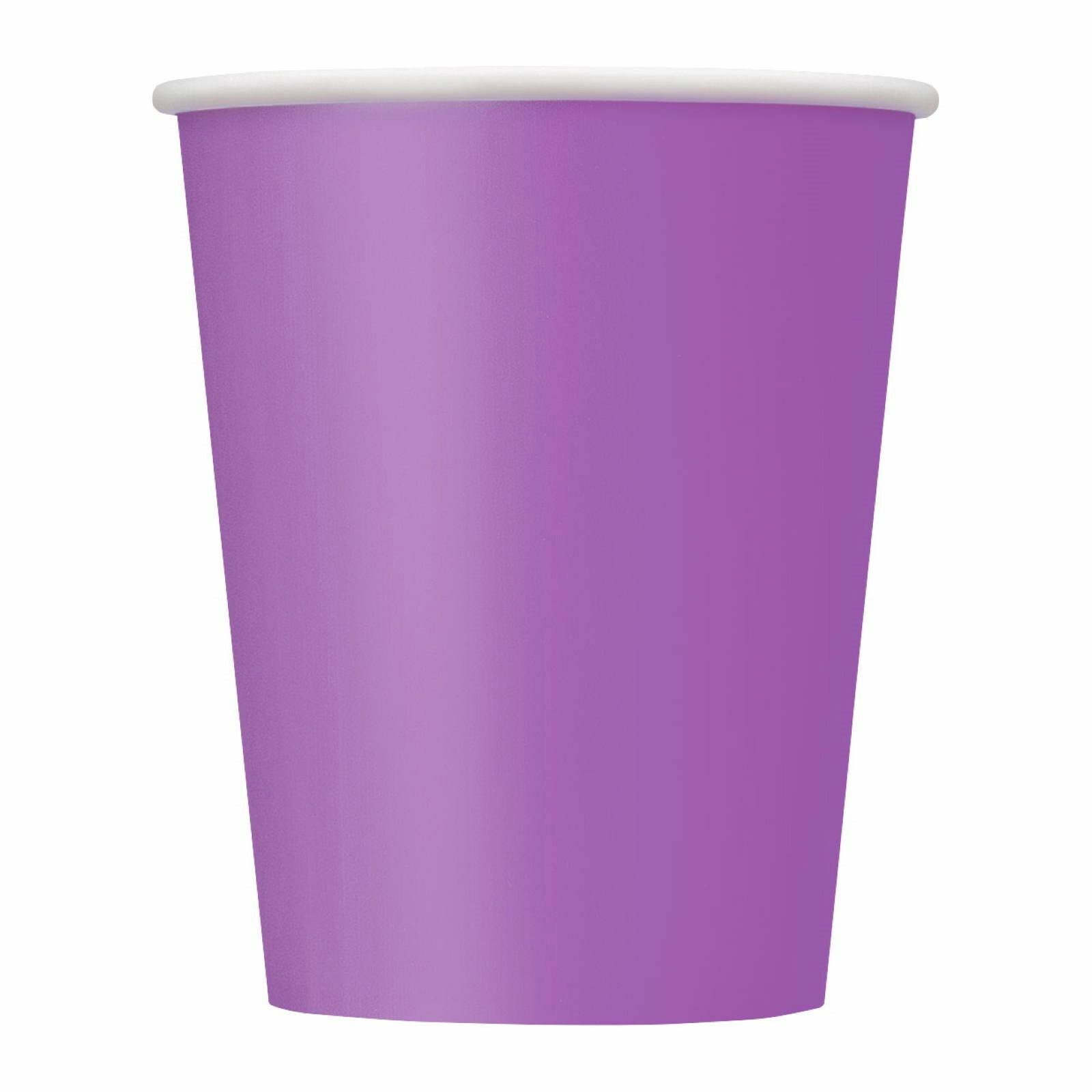 Violet Purple Paper Cups (Pack of 8)