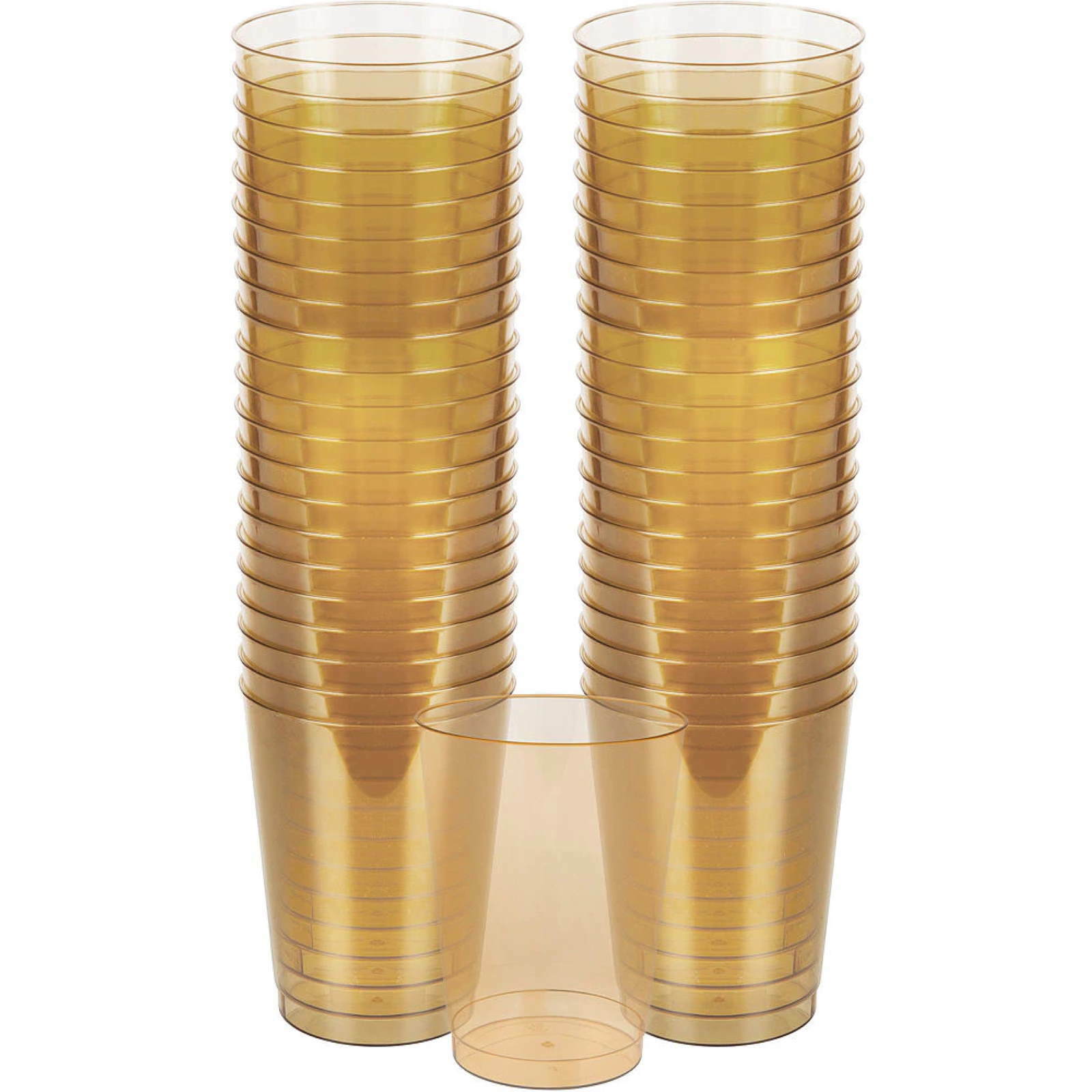 Gold Plastic Cups (Pack of 72)