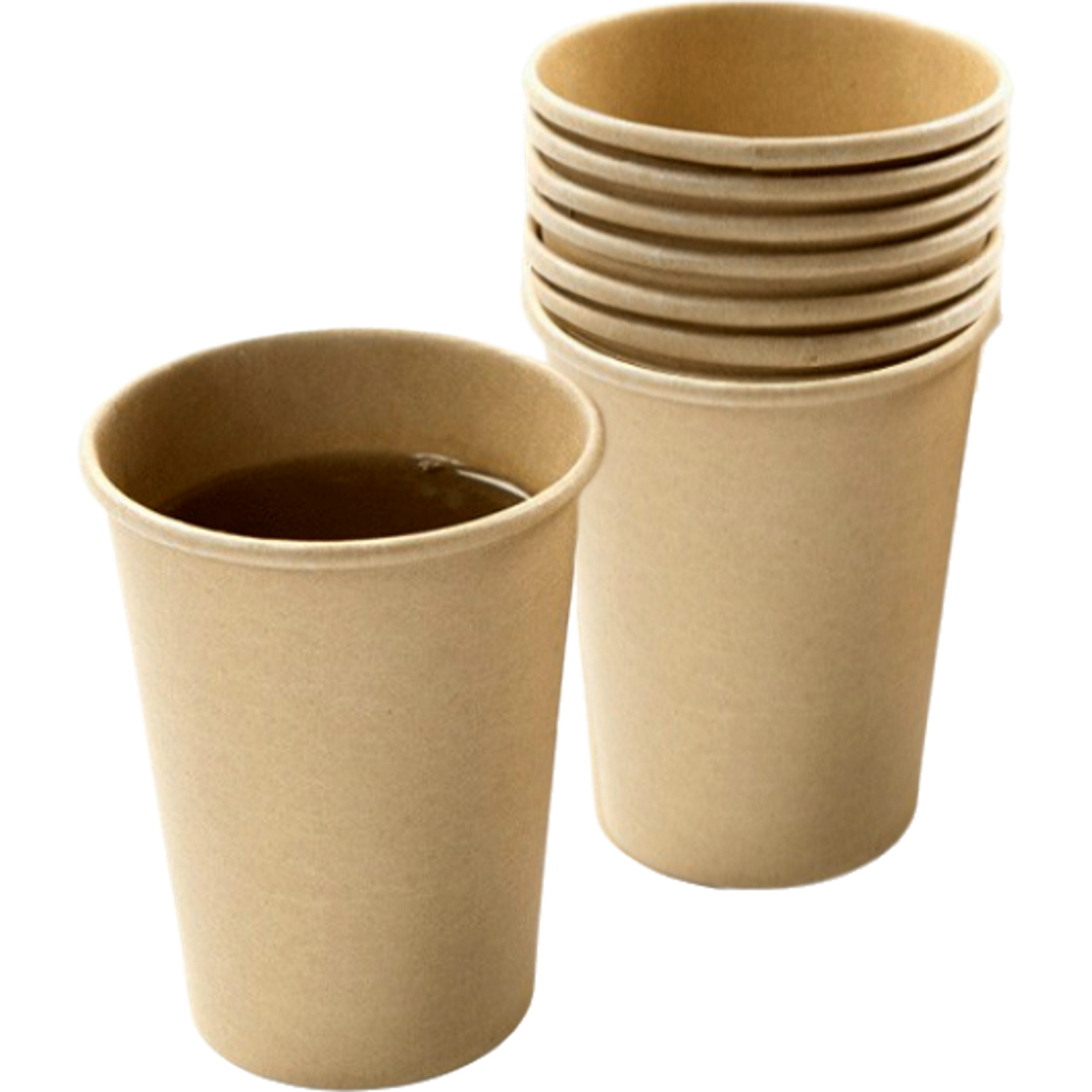 Brown Kraft Paper Cups 266ml (Pack of 8)