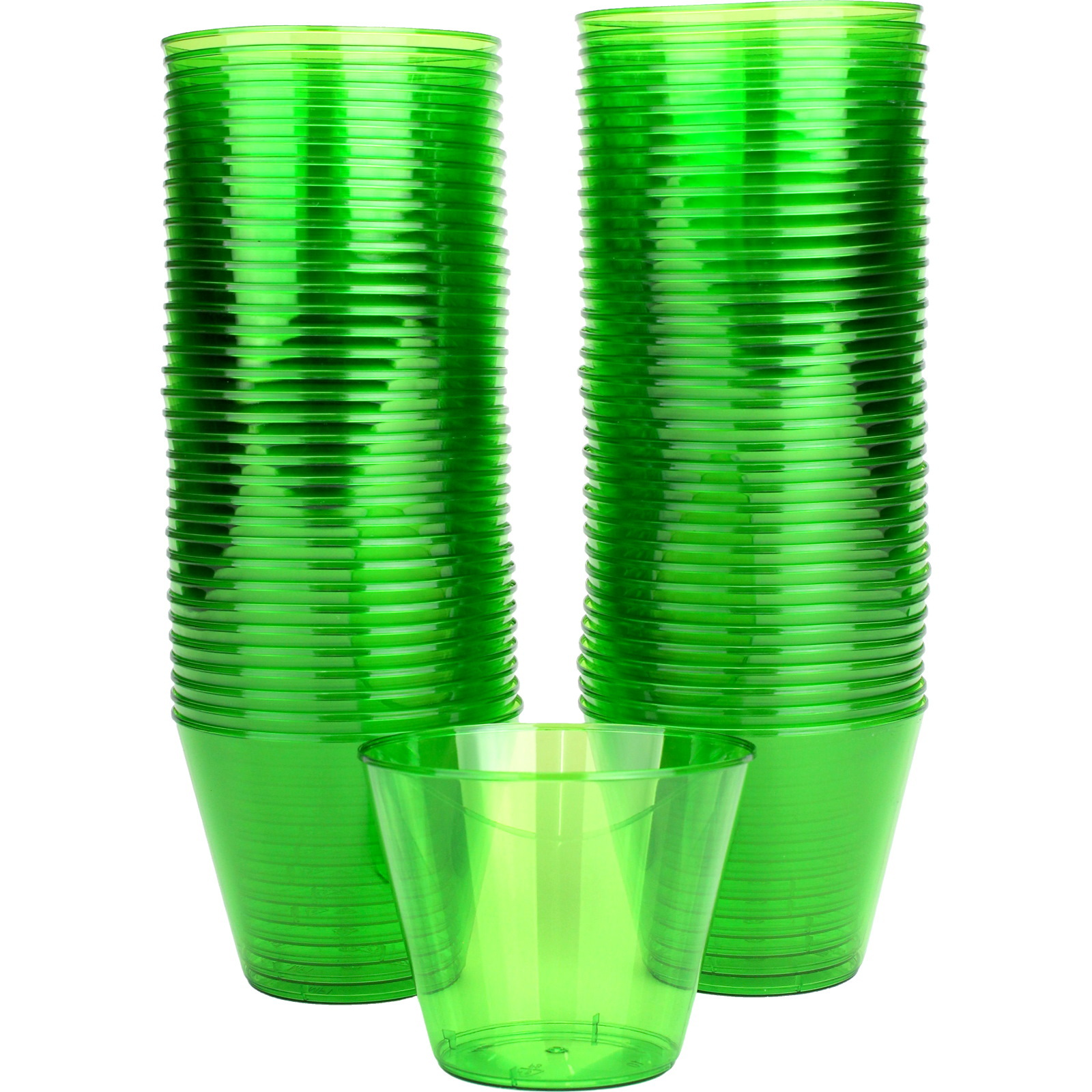 Lime Green Plastic Tumbler Cups (Pack of 72)