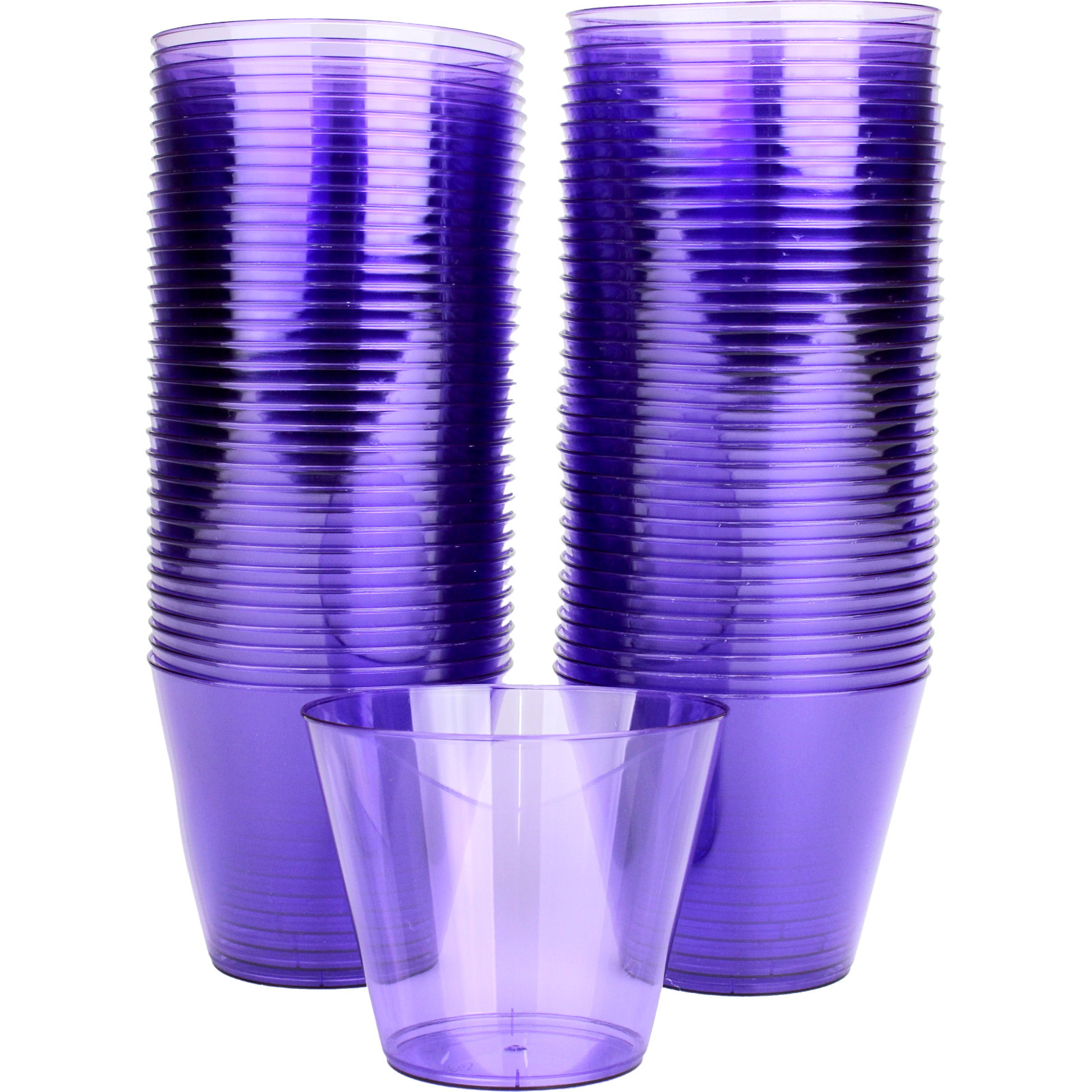 Purple Plastic Tumbler Cups (Pack of 72)