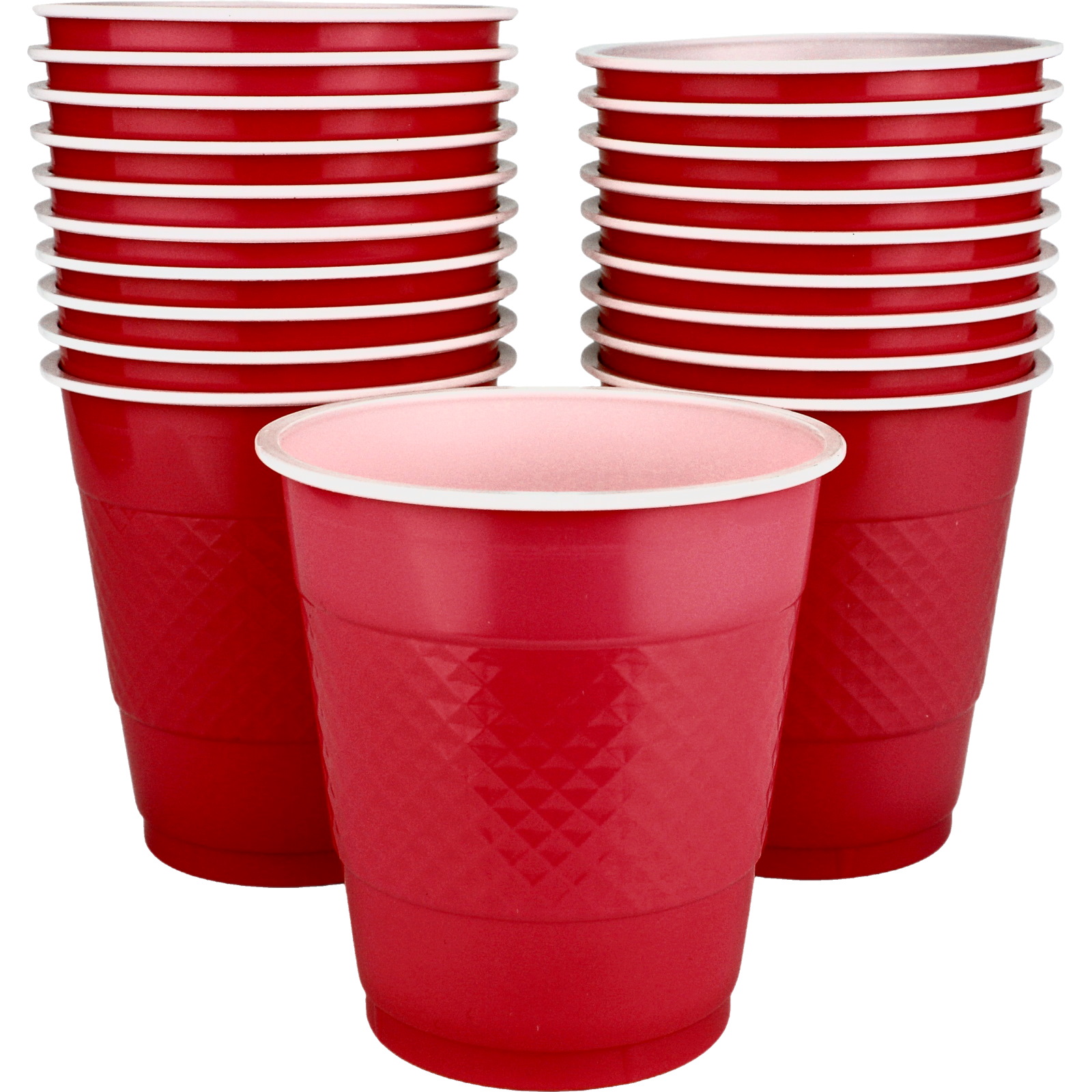 Apple Red 354ml Reusable Cups (Pack of 20)