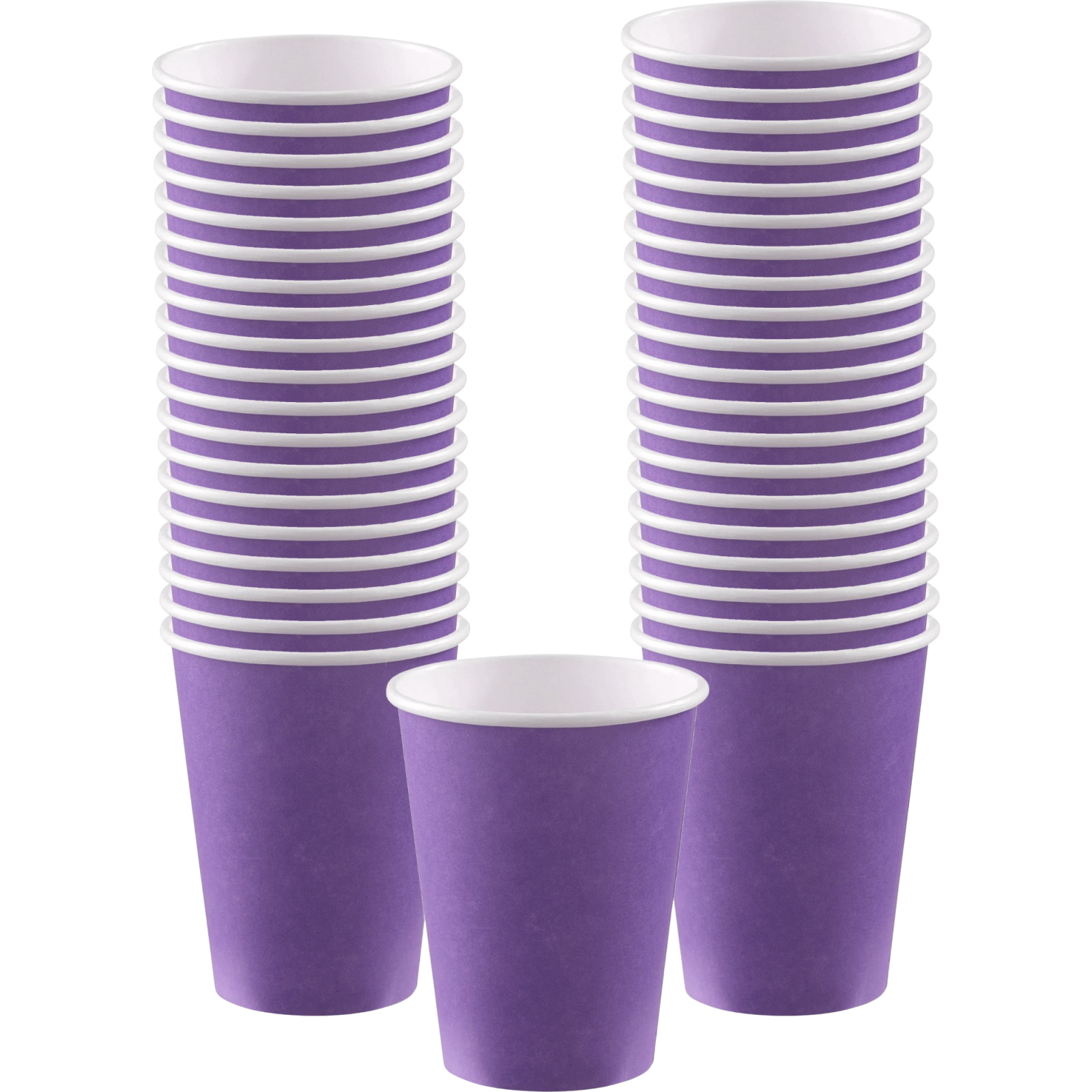 Purple Paper Coffee/Drink Cups 354ml (Pack of 40)