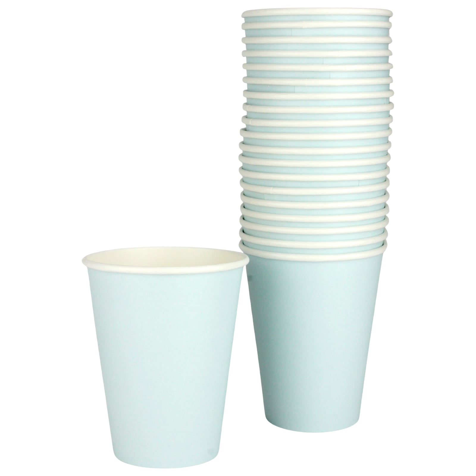 Pastel Blue Paper Cups 354ml (Pack of 20)
