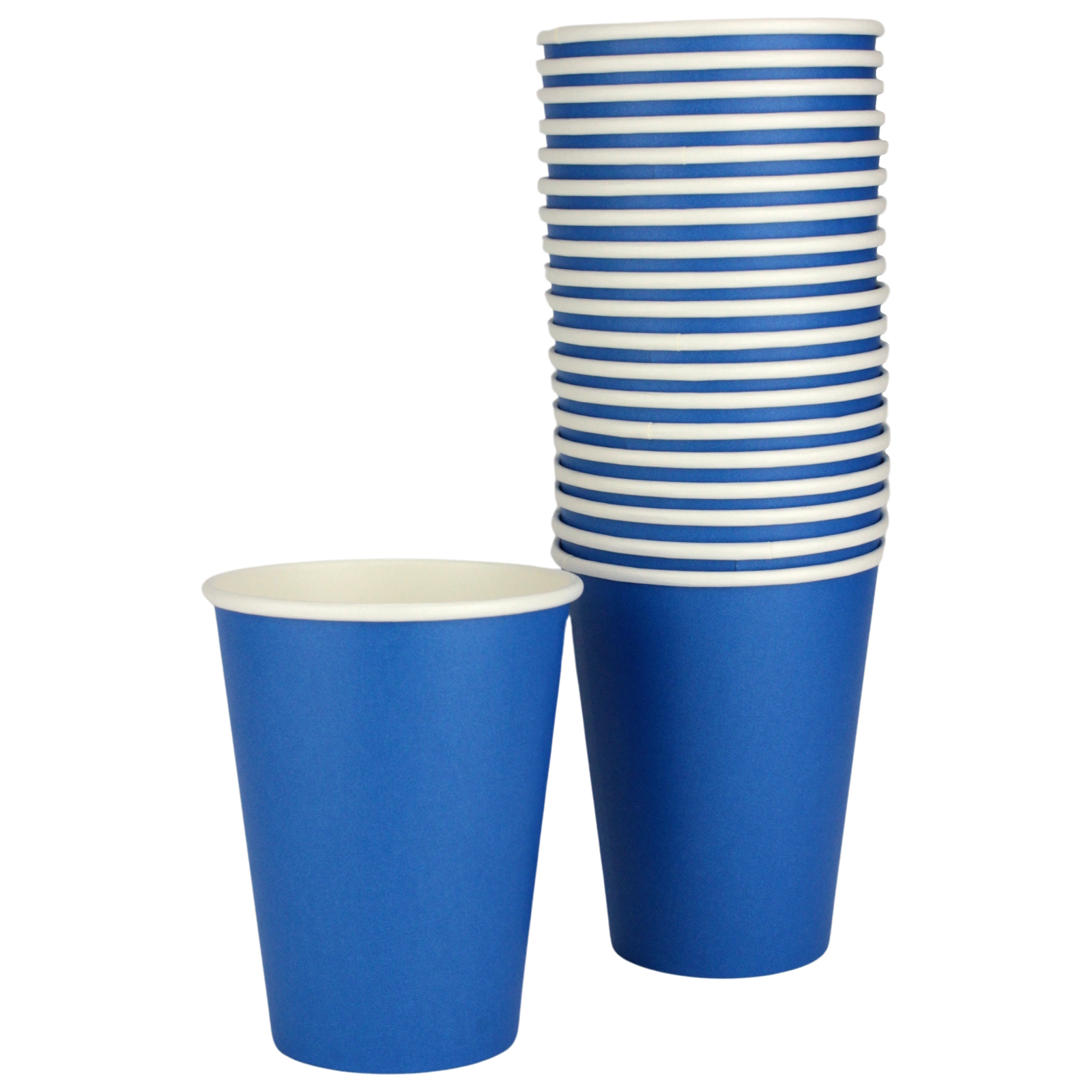 Bright Royal Blue Paper Cups 354ml (Pack of 20)