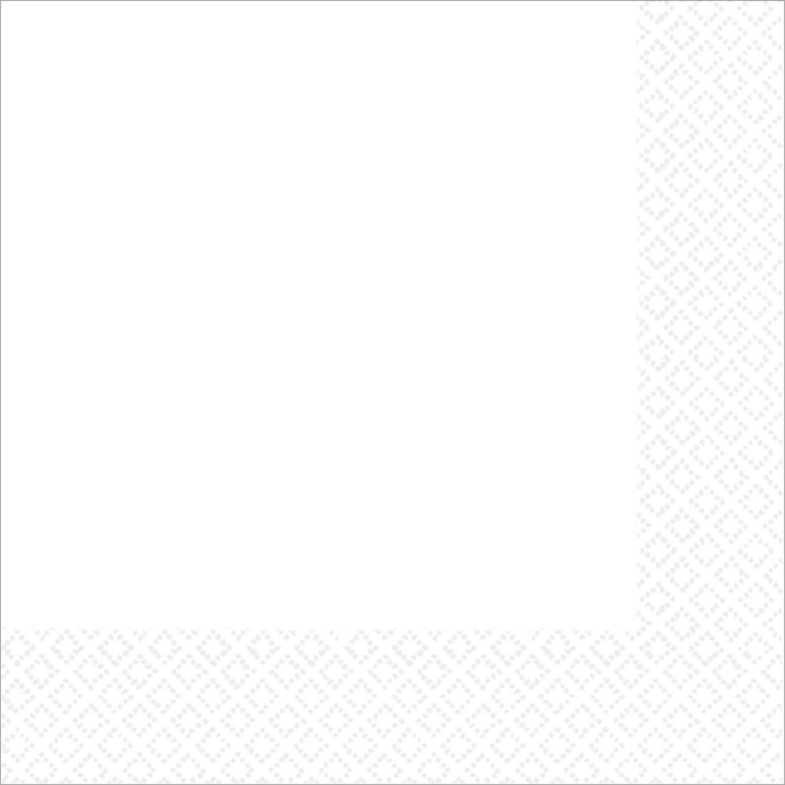 Frosty White Dinner Napkins / Serviettes (Pack of 40)