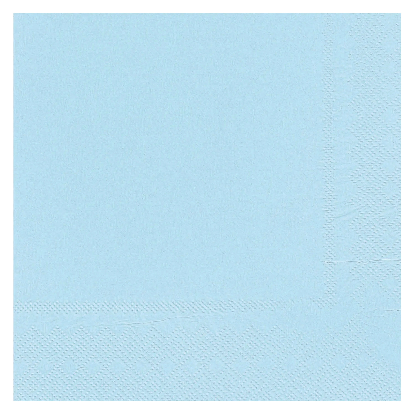 Classic Light Blue Lunch Napkins / Serviettes (Pack of 50)