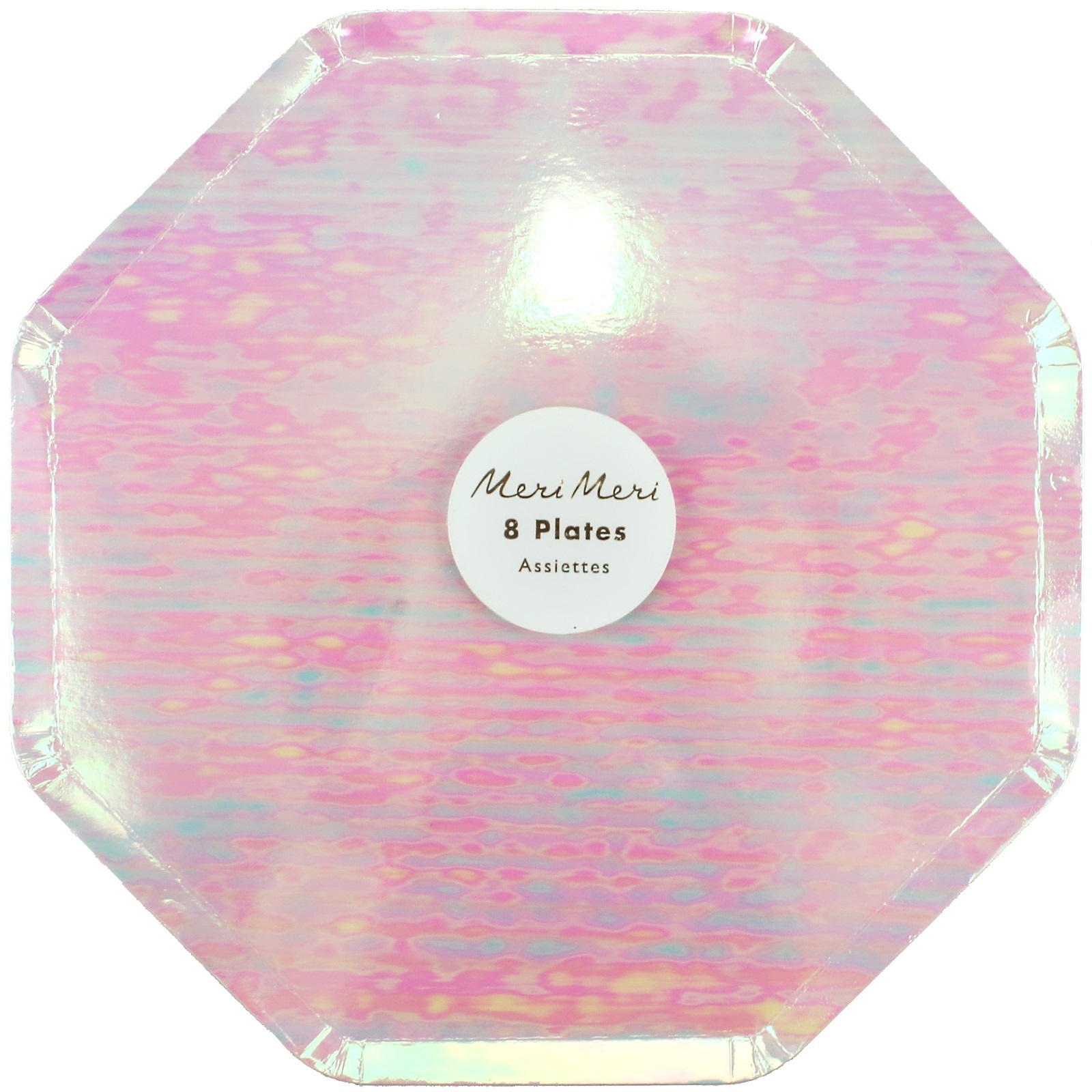 Meri Meri Iridescent Large Paper Plates (Pack of 8)