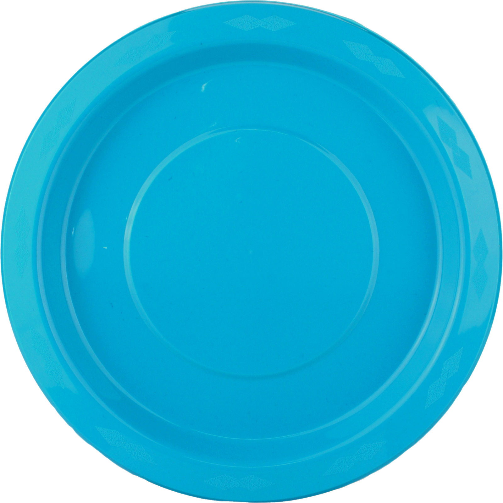 Azure Blue 23cm Plastic Reusable Plates (Pack of 25)