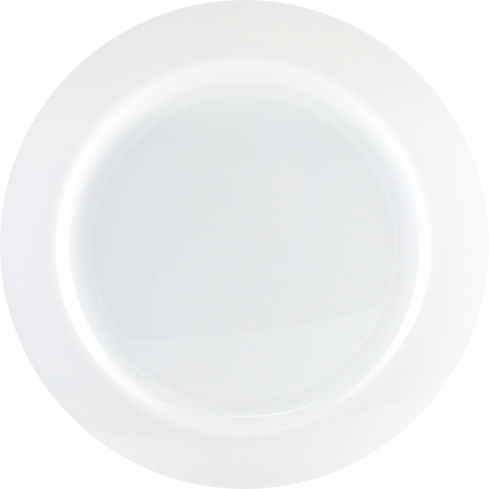 White 23cm Plastic Reusable Plates (Pack of 12)  