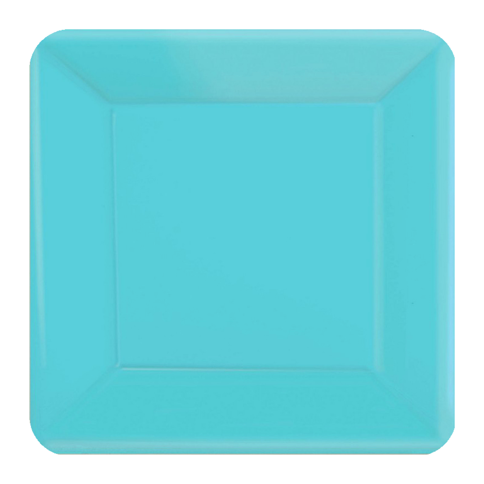 Caribbean Blue 23cm Square Paper Plates NPC (Pack of 20)