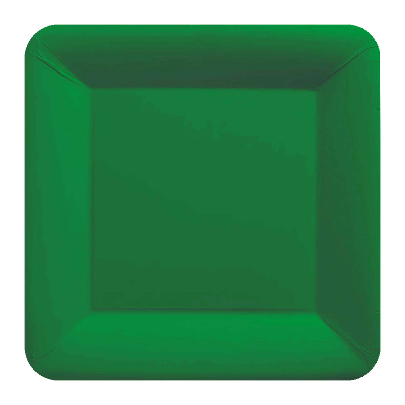 Festive Green 23cm Square Paper Plates NPC (Pack of 20)