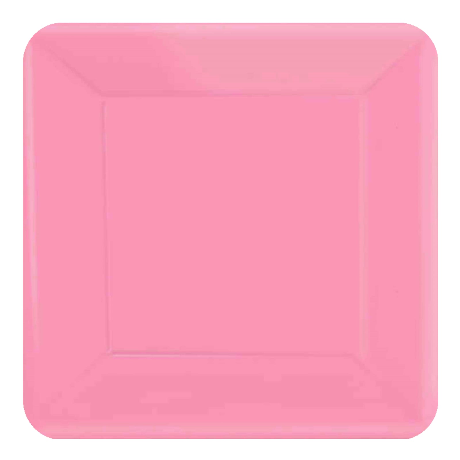New Pink 23cm Square Paper Plates NPC (Pack of 20)