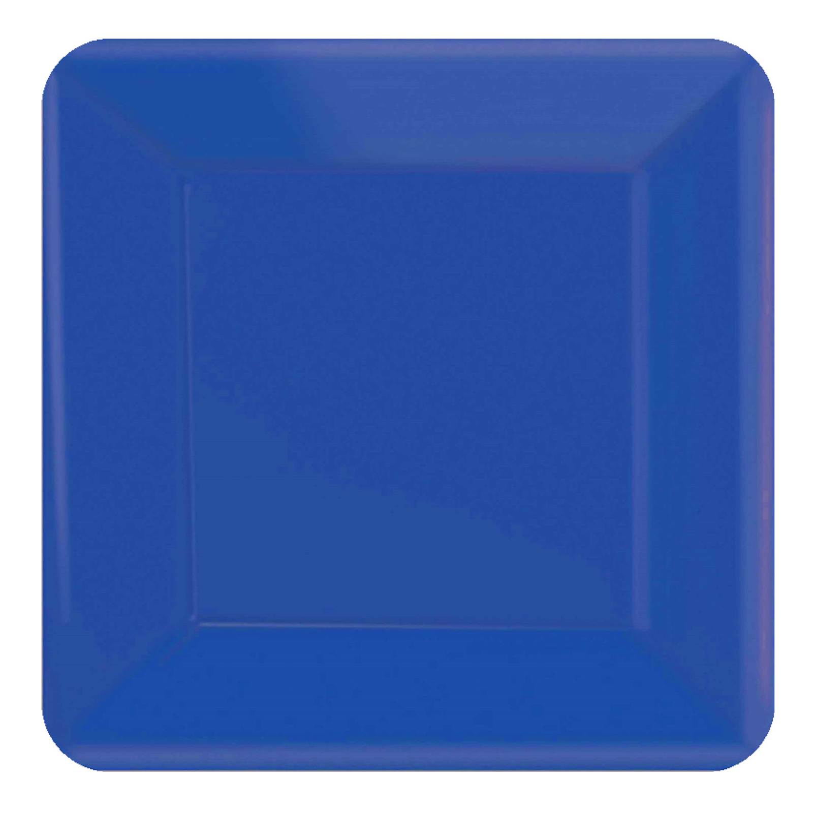 Bright Royal Blue 23cm Square Paper Plates NPC (Pack of 20)