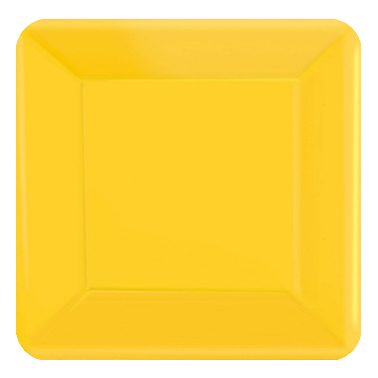 Yellow Sunshine 23cm Square Paper Plates NPC (Pack of 20)