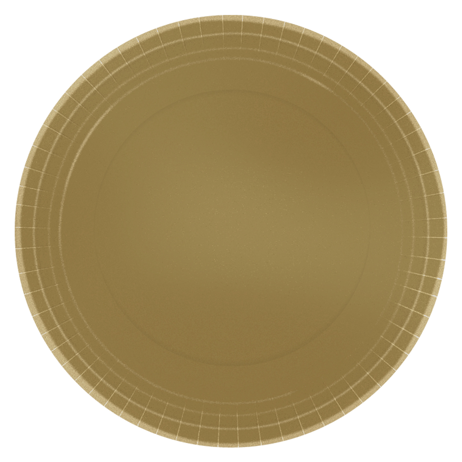 Gold 23cm Round Paper Plates NPC (Pack of 20)