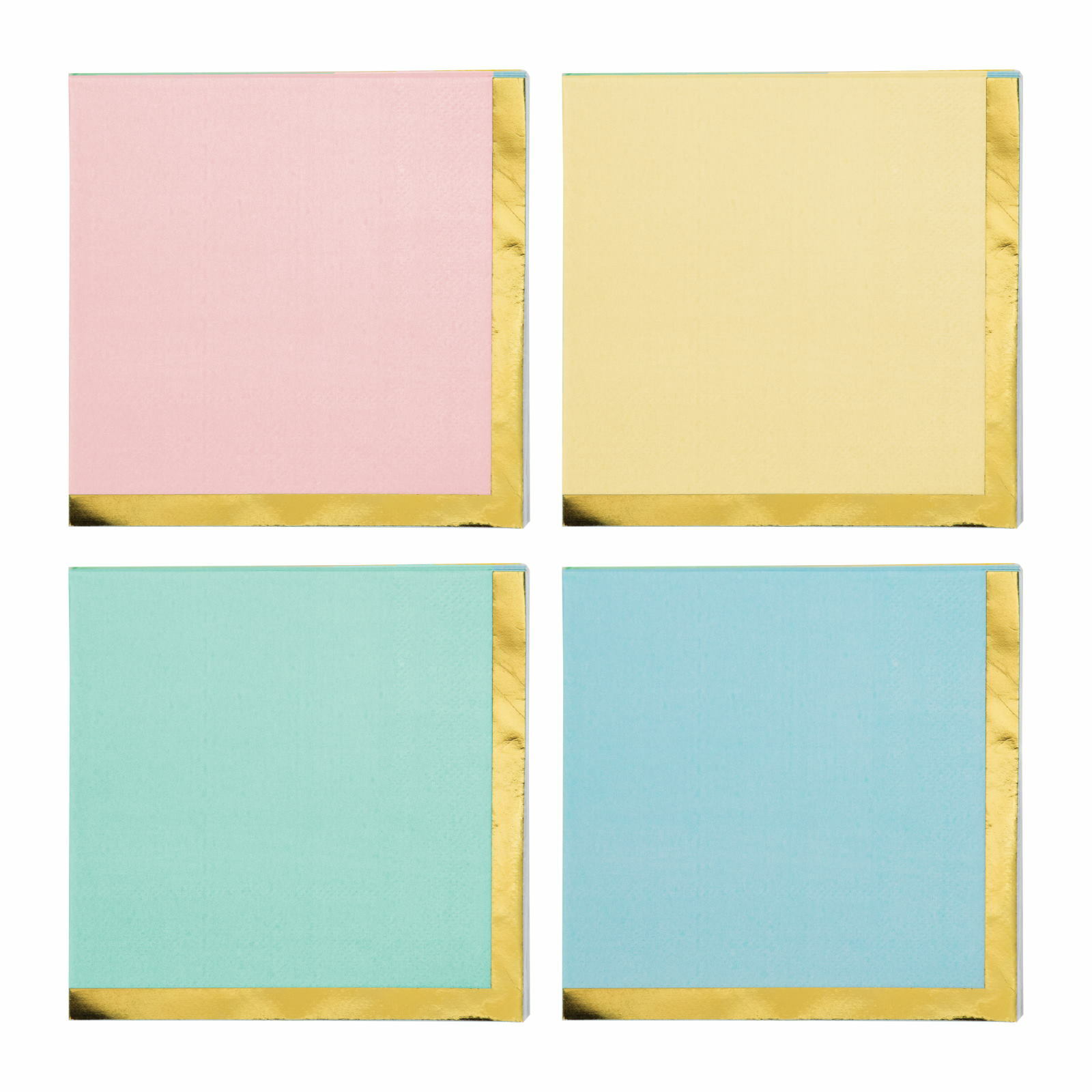 Pastel Celebrations Small Paper Napkins / Serviettes (Pack of 16)