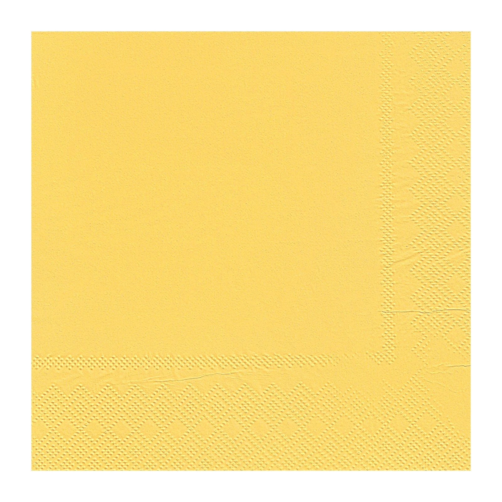 Yellow Cocktail Napkins / Serviettes (Bulk Pack of 50)