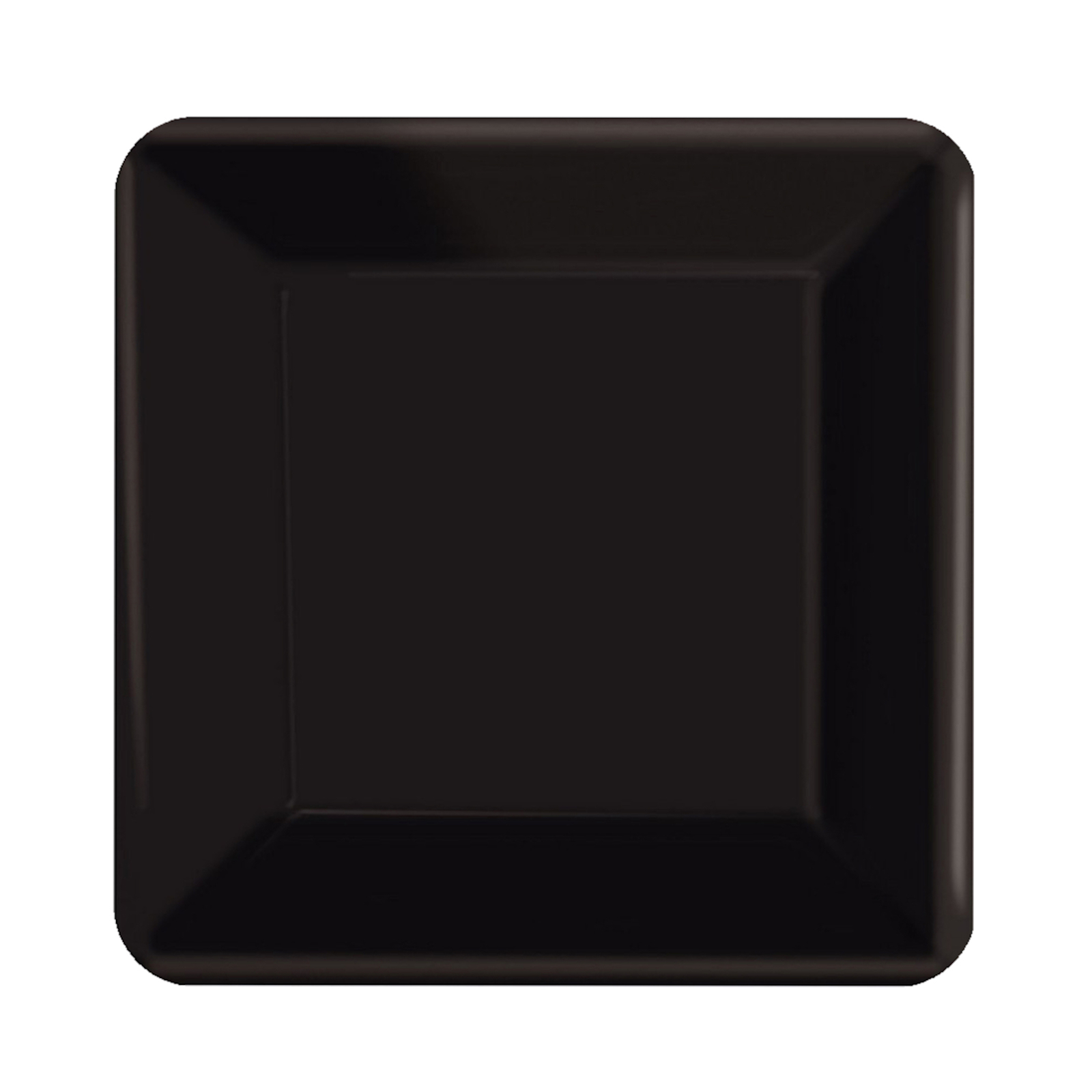 Jet Black 17cm Square Paper Plates NPC (Pack of 20)