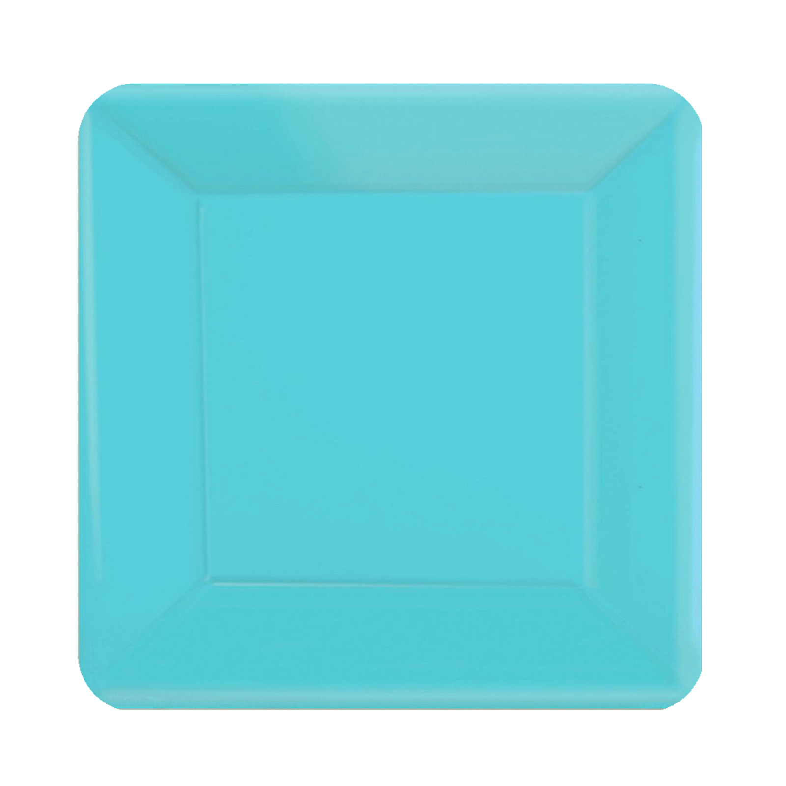 Caribbean Blue 17cm Square Paper Plates NPC (Pack of 20)