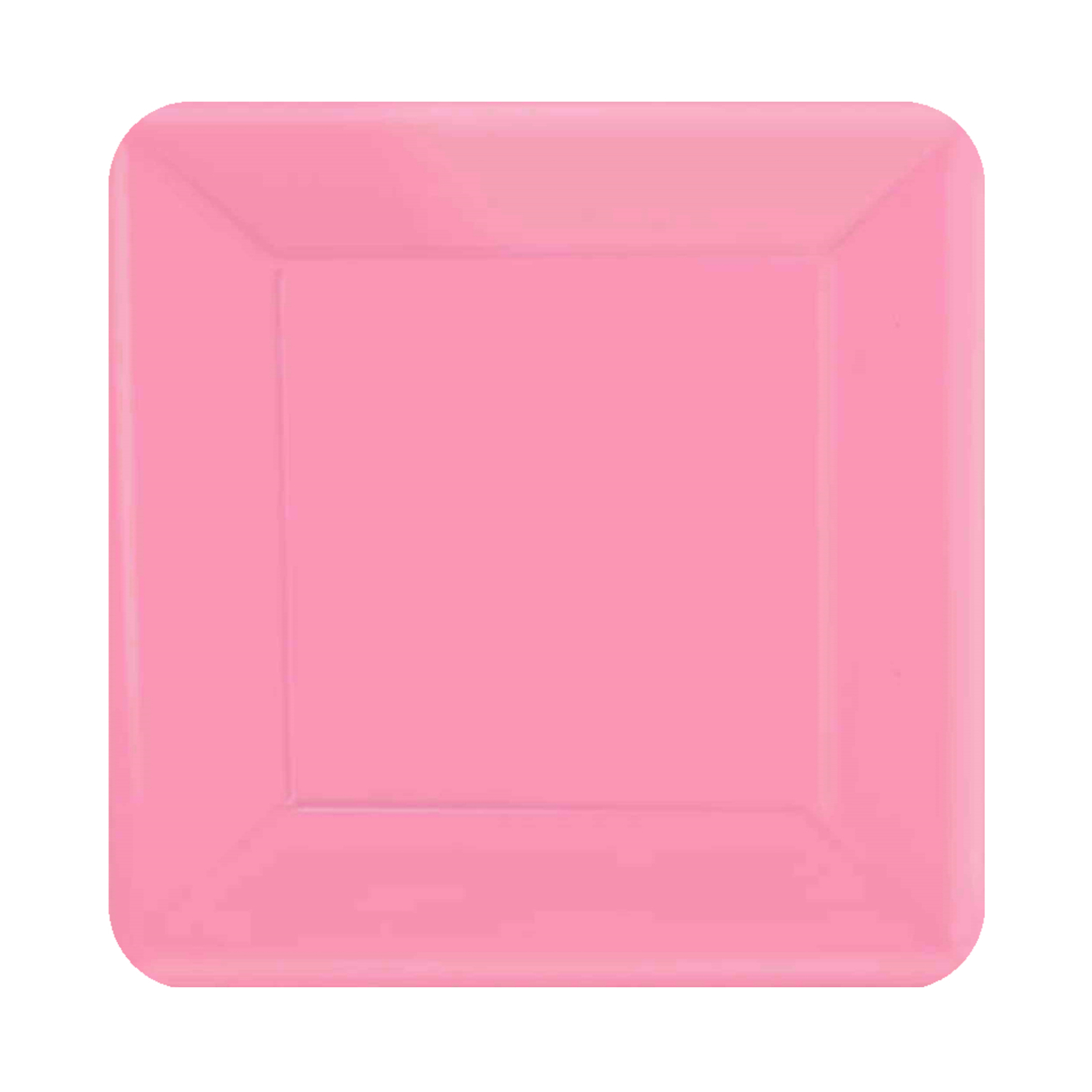 New Pink 17cm Square Paper Plates NPC (Pack of 20)