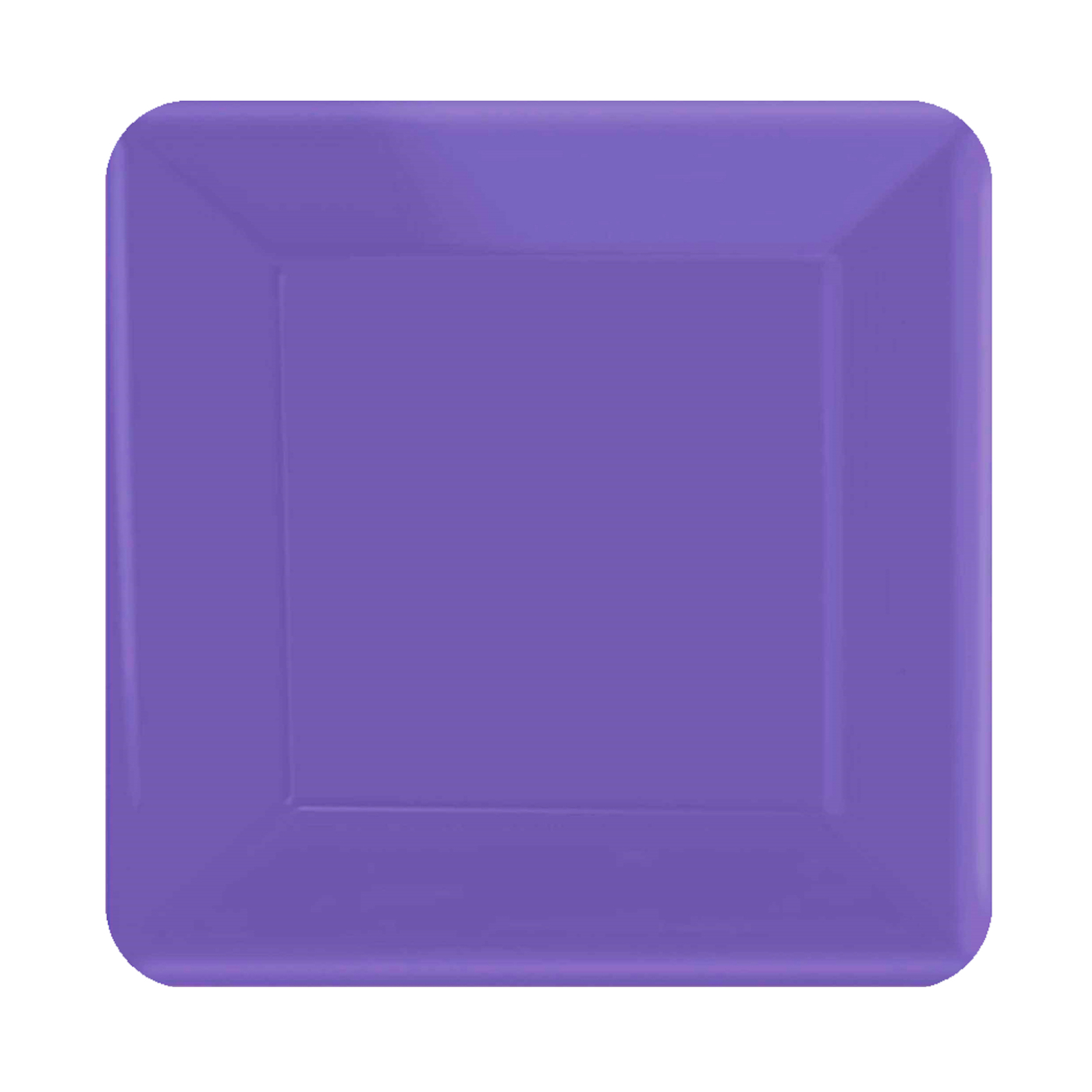 New Purple 17cm Square Paper Plates NPC (Pack of 20)