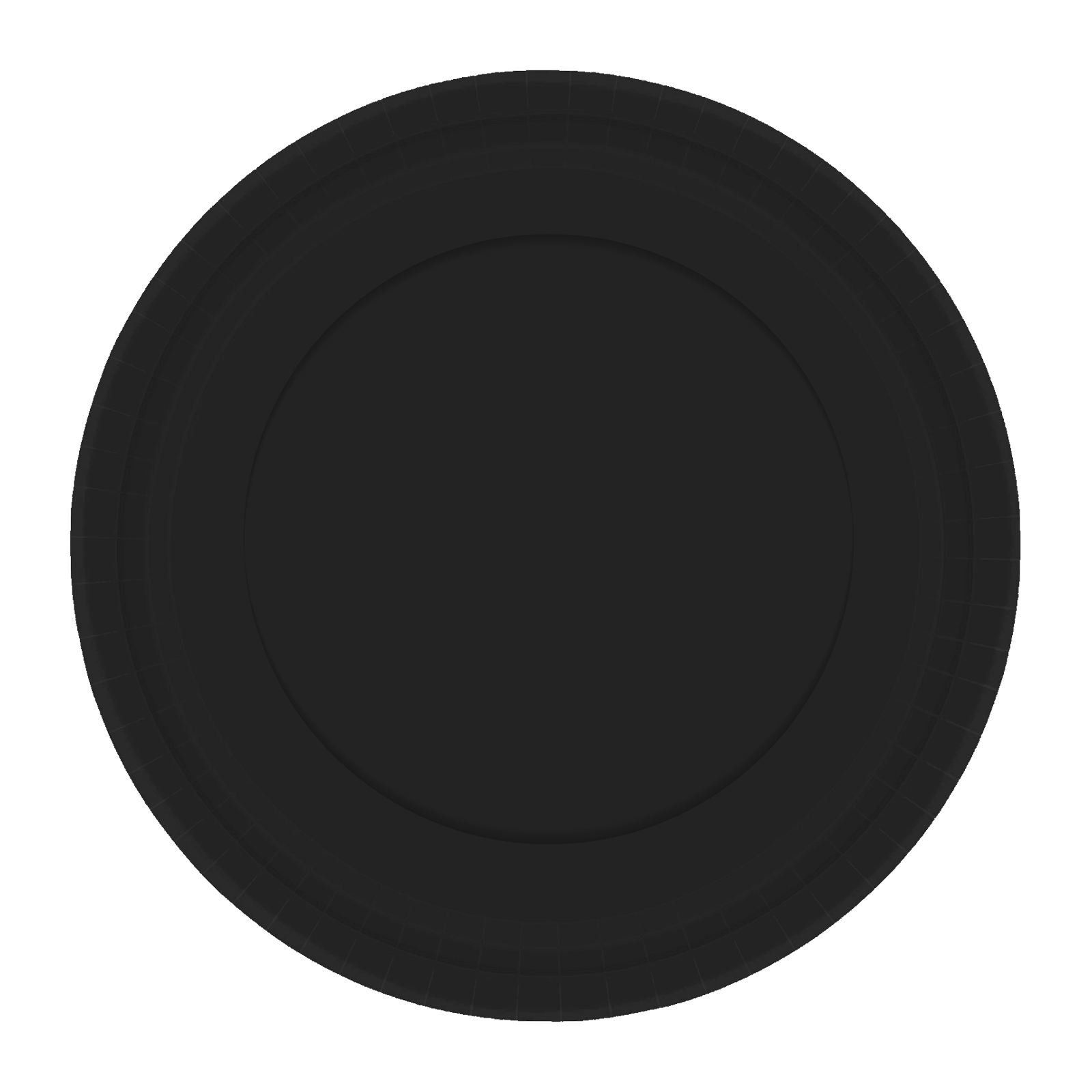 Jet Black 17cm Round Paper Plates NPC (Pack of 20)