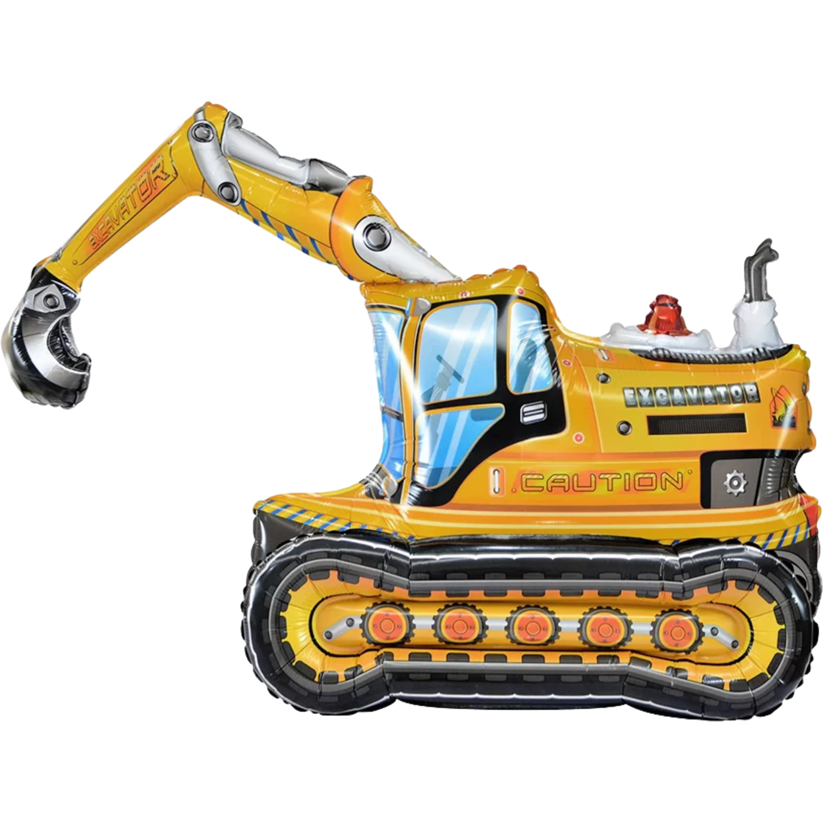 Large Excavator Air Fill Foil Balloon 89cm
