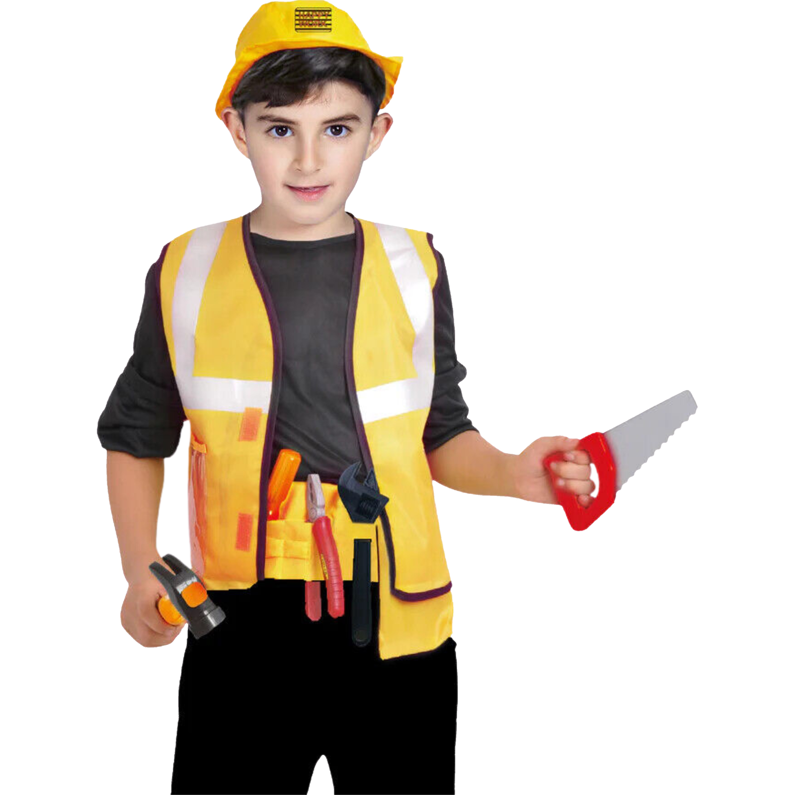 Builder Kids Costume 7-9 Years 