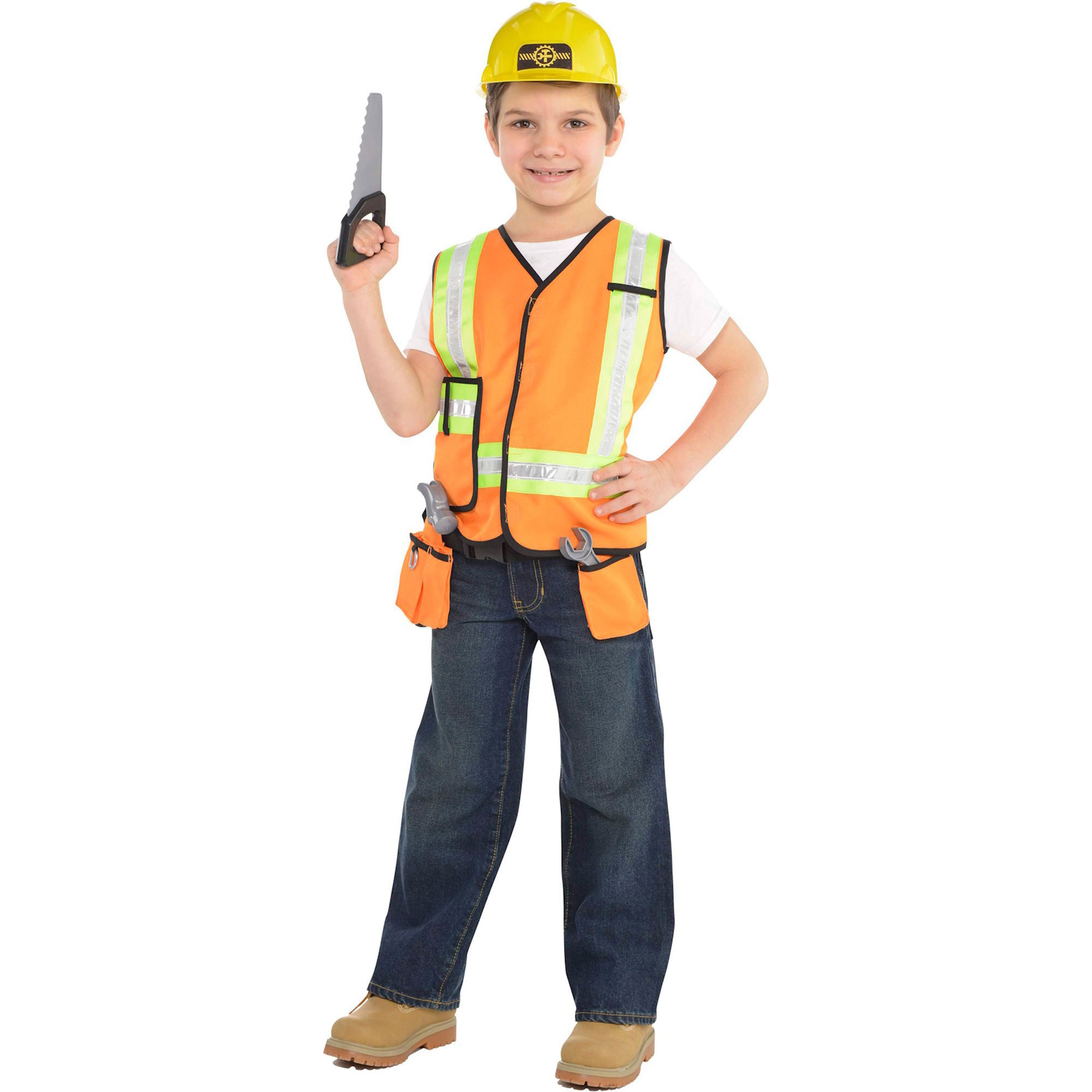 Construction Worker Child Costume Kit 4-6 Years
