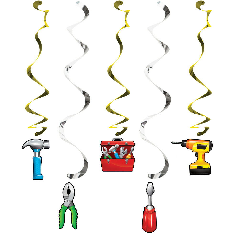Handyman Dangling Decorations (Pack of 5)