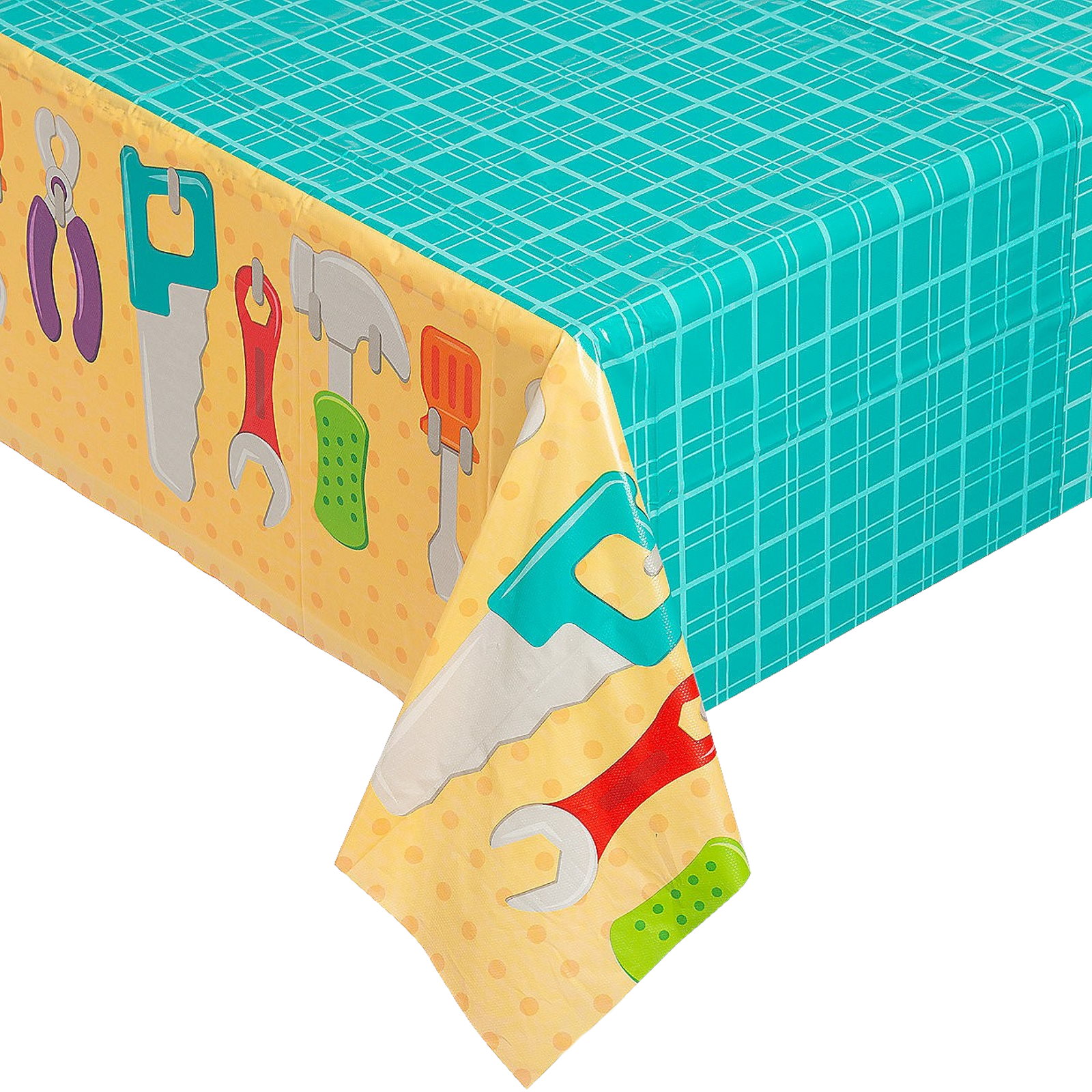 Little Handyman Plastic Tablecloth