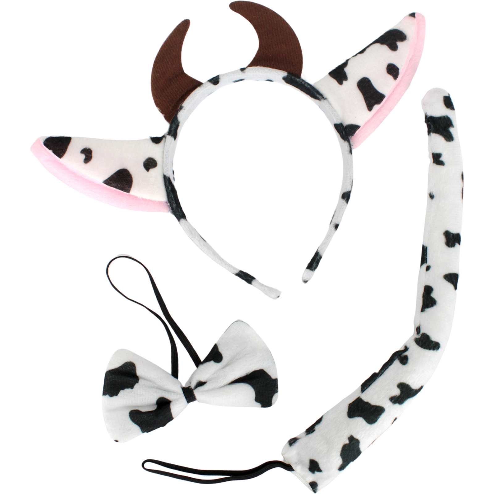 Cow Ears and Tail Costume Set