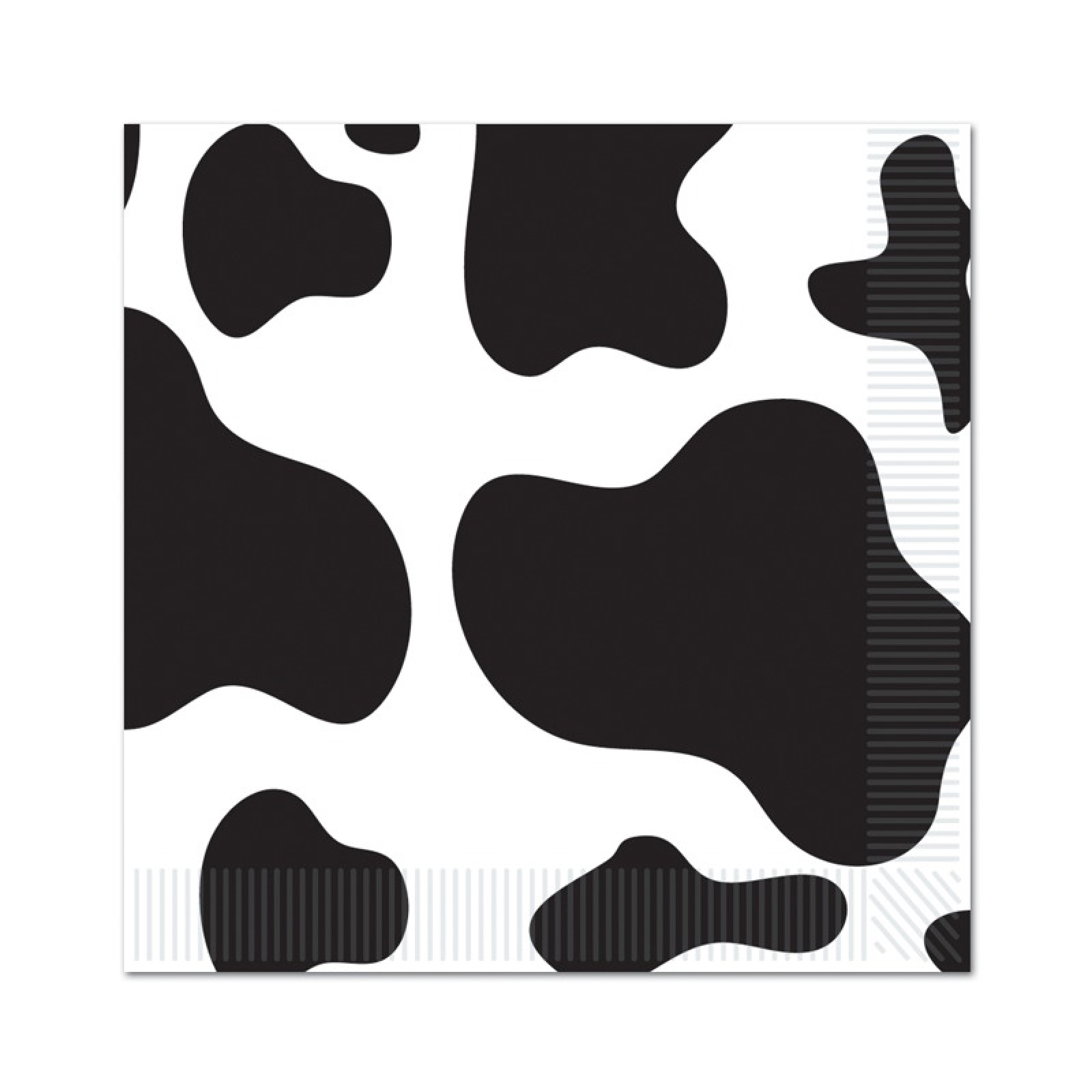 Cow Print Small Napkins / Serviettes (Pack of 16)
