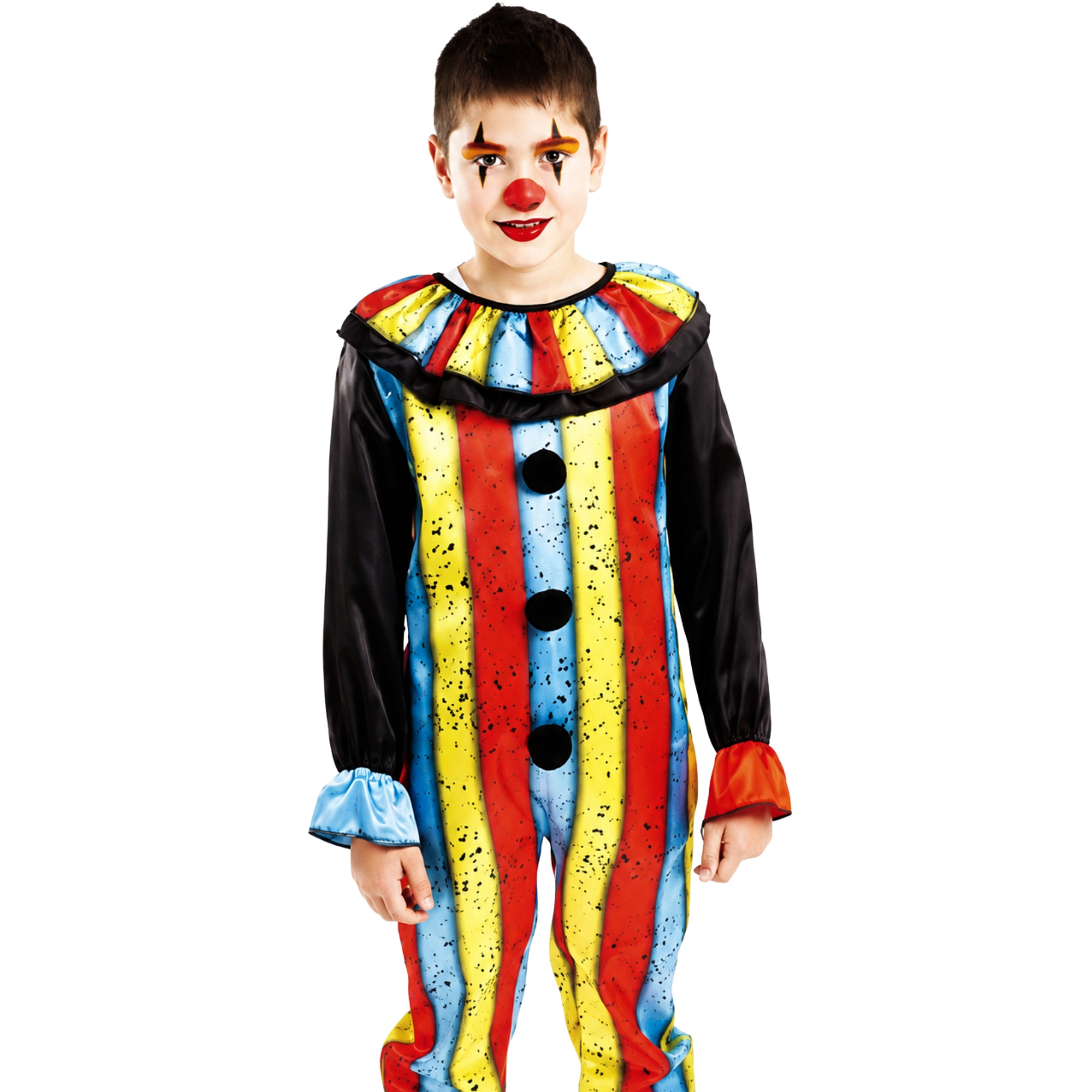 Boys Evil Carnival Circus Clown Costume