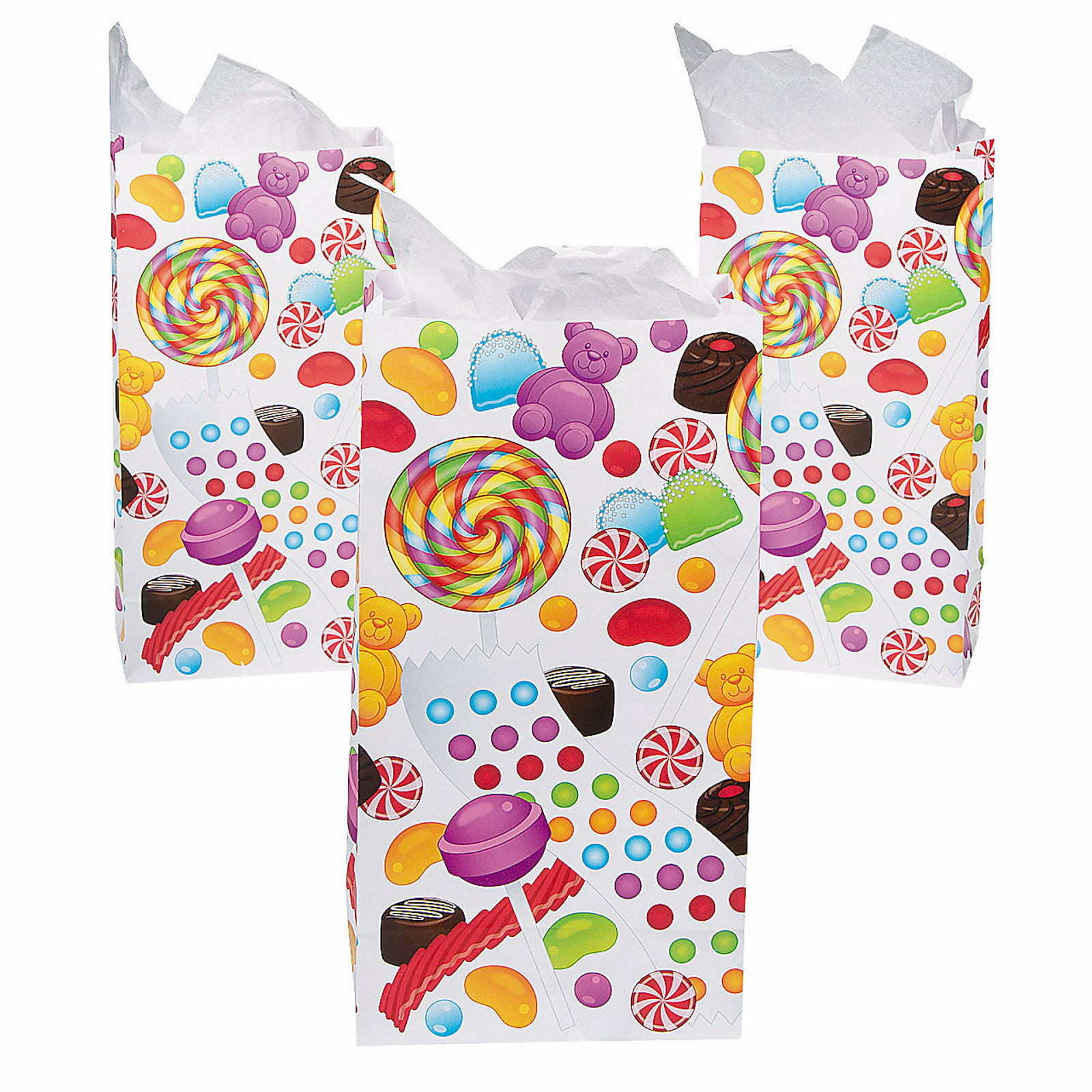 Sweet Treats Paper Party Bags (Pack of 12)