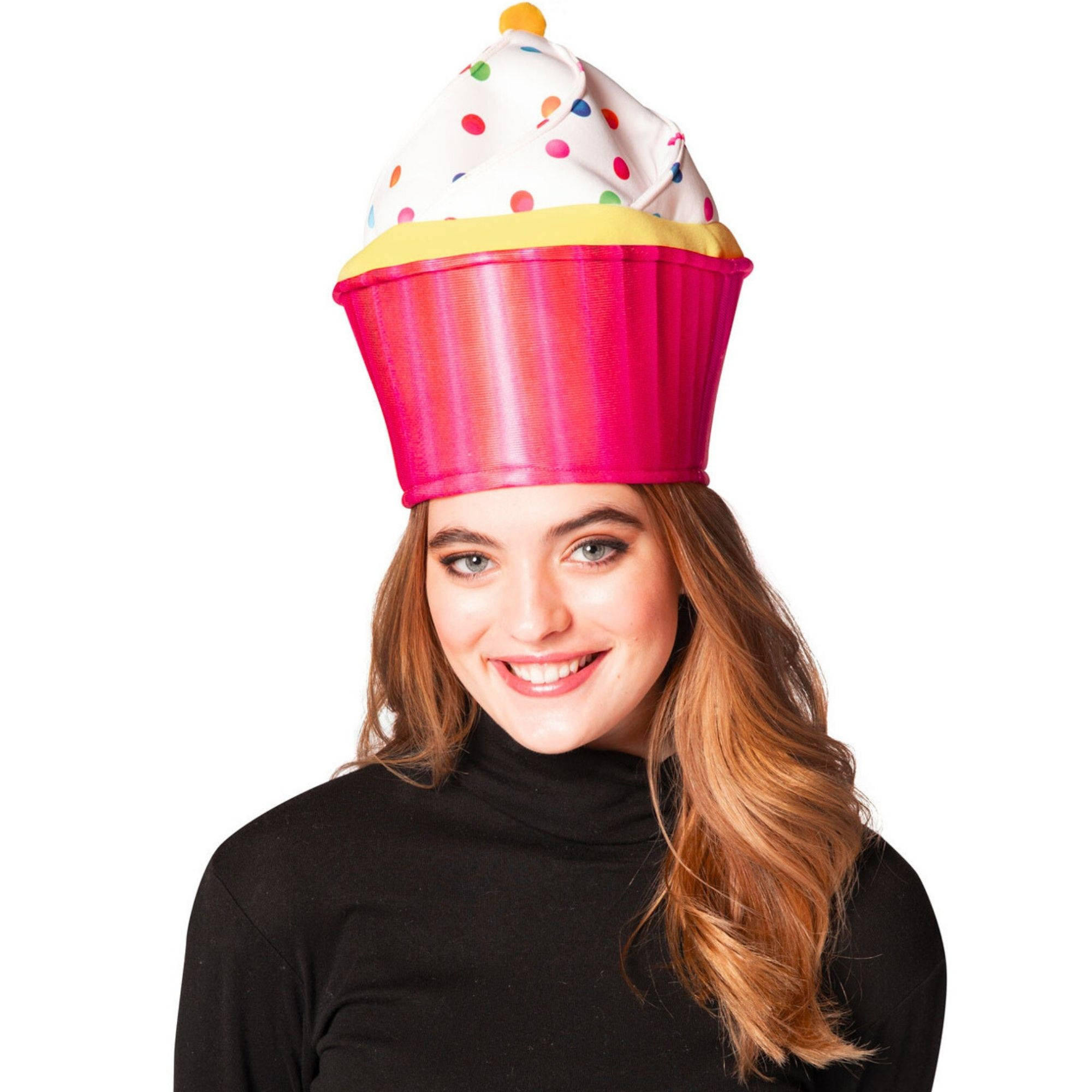 Pink Cupcake Adult Hat