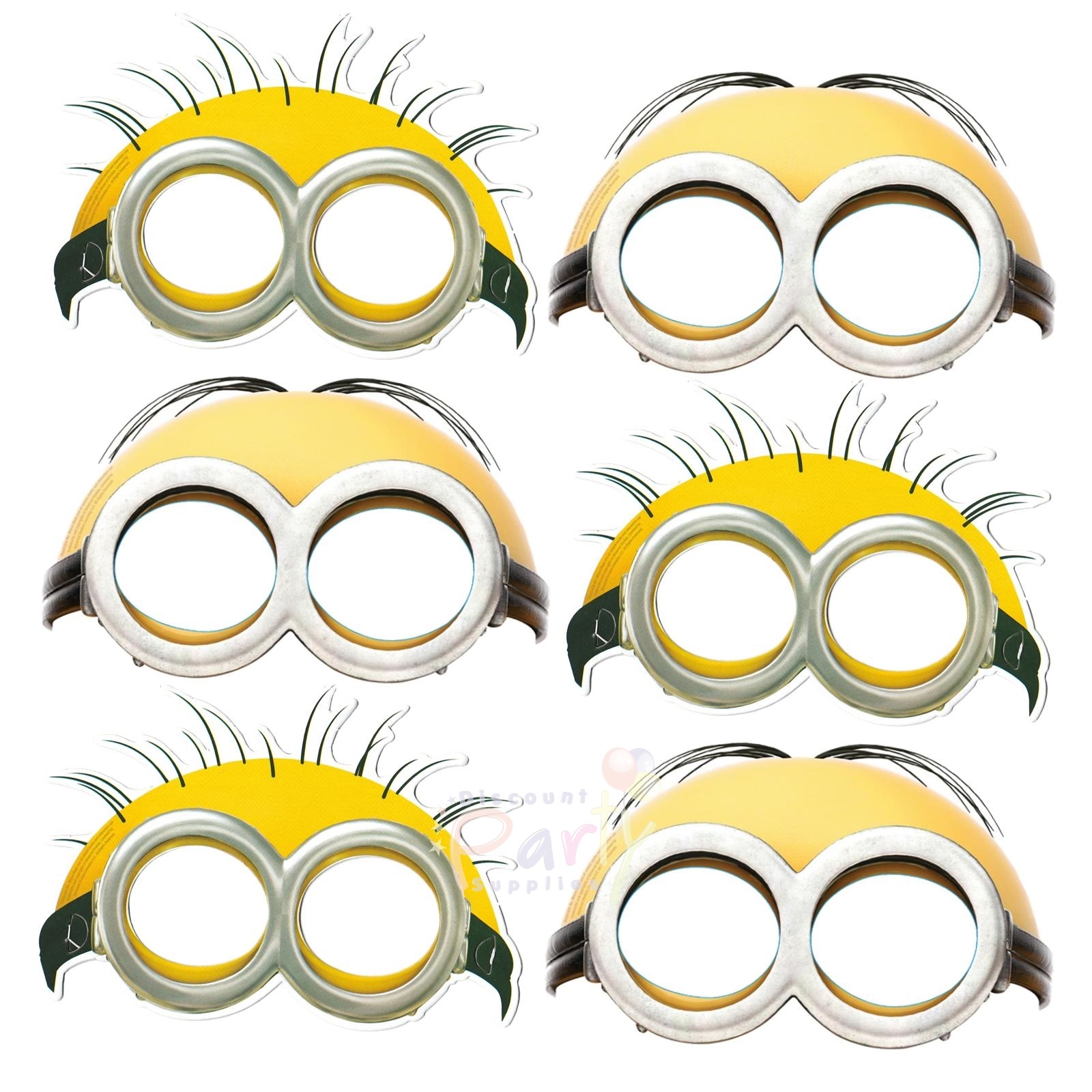 Minions Party Masks (Pack of 6)
